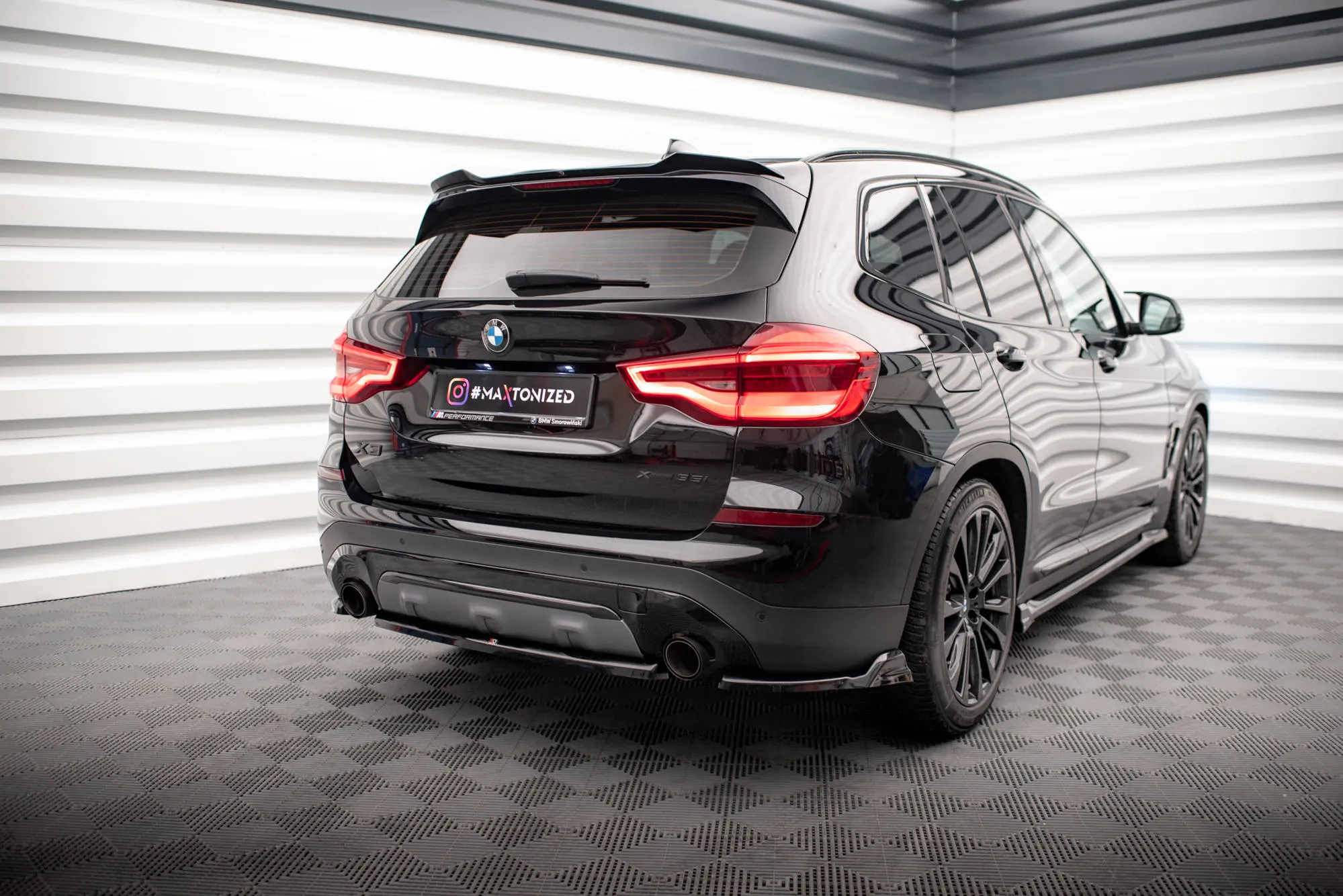 Sidesplitters bak BMW X3 (G01) 2017-2021 | Glossy Black Edition – bilde 4