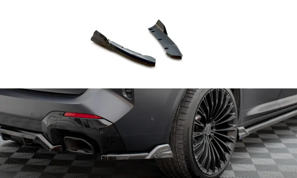 Sidesplitters bak BMW X3 (G01) LCi M Pack 2021 - 2024 | Glossy Black Edition – bilde 2