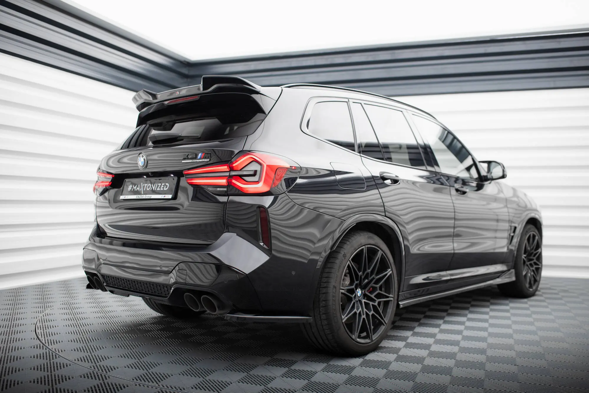 Sidesplitters bak BMW X3 M (F97) facelift 2021 - > | V.1 Glossy Black Edition – bilde 4