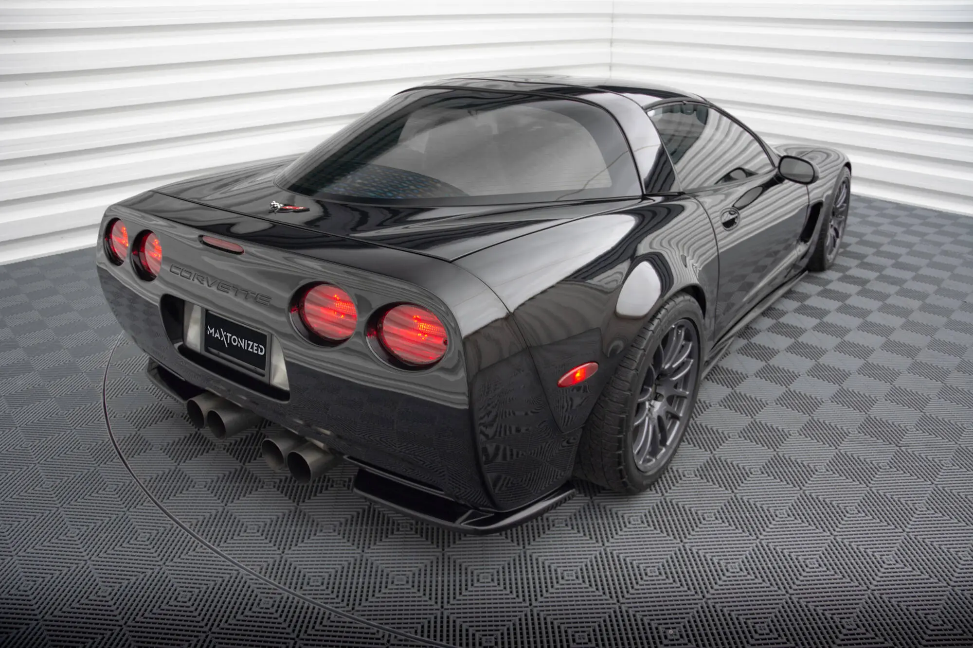 Sidesplitters bak Chevrolet Corvette C5 1997 - 2004 | Glossy Black Edition – bilde 4
