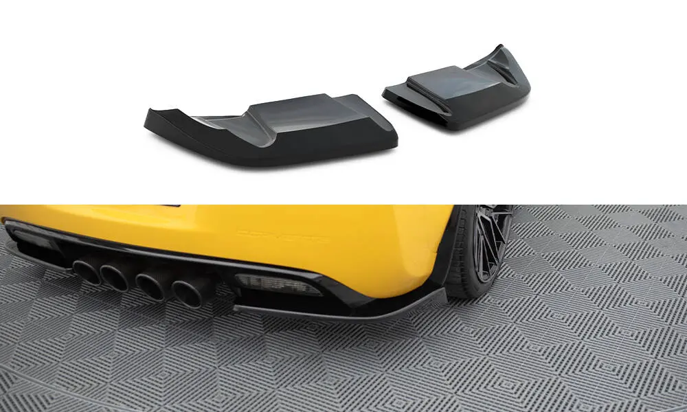 Sidesplitters bak Chevrolet Corvette C6 2004 - 2013 | Glossy Black Edition – bilde 2