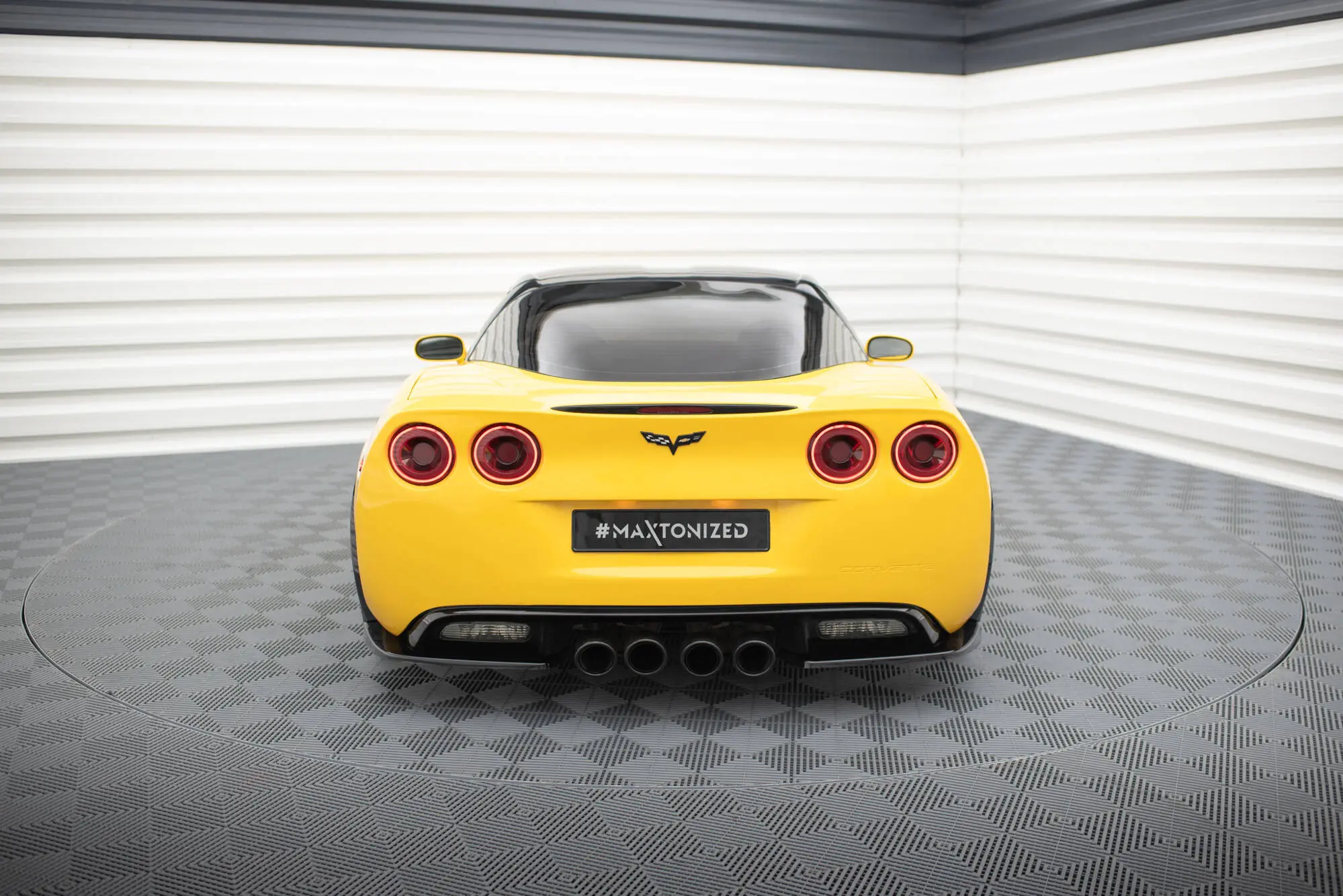 Sidesplitters bak Chevrolet Corvette C6 2004 - 2013 | Glossy Black Edition – bilde 3