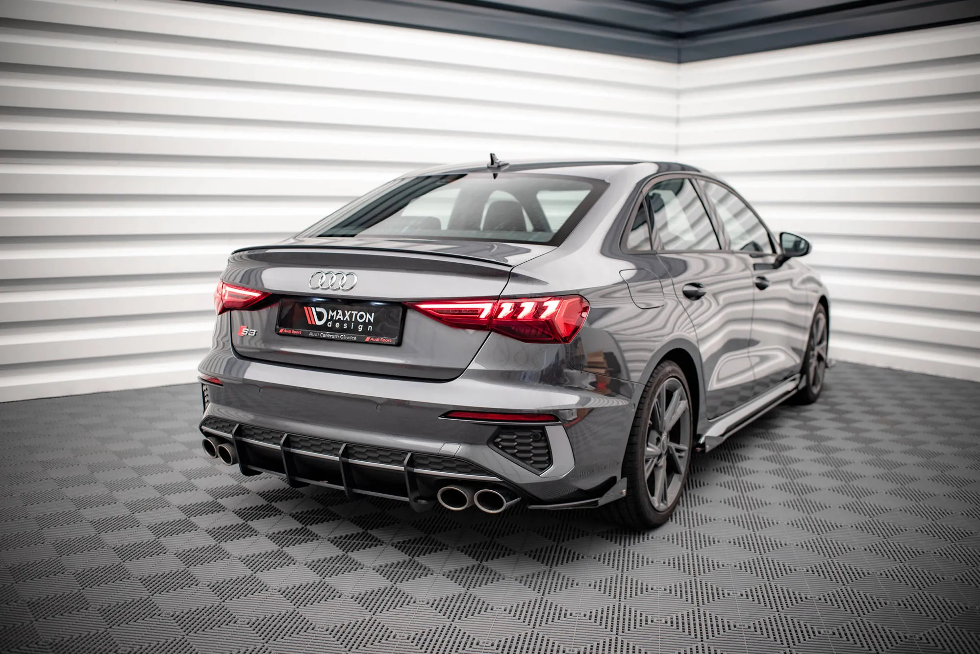 Sidesplitters bak + Flopper Audi A3 (S3) 2020-2026 | Street Pro Black Edition – bilde 3