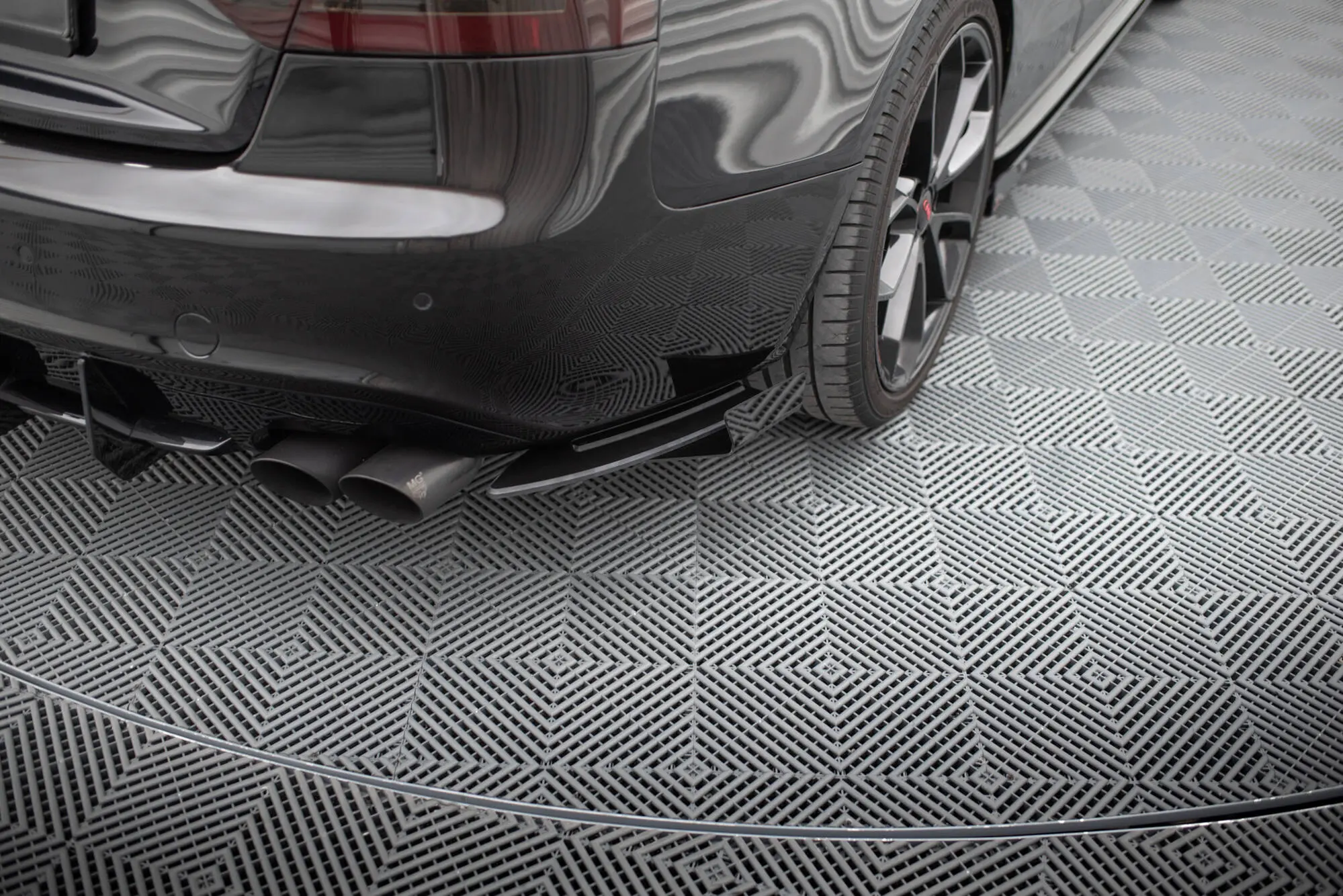 Sidesplitters bak + flopper Audi A5 8T S-Line / S5 8T 2007 - 2011 | Street Pro Black Edition