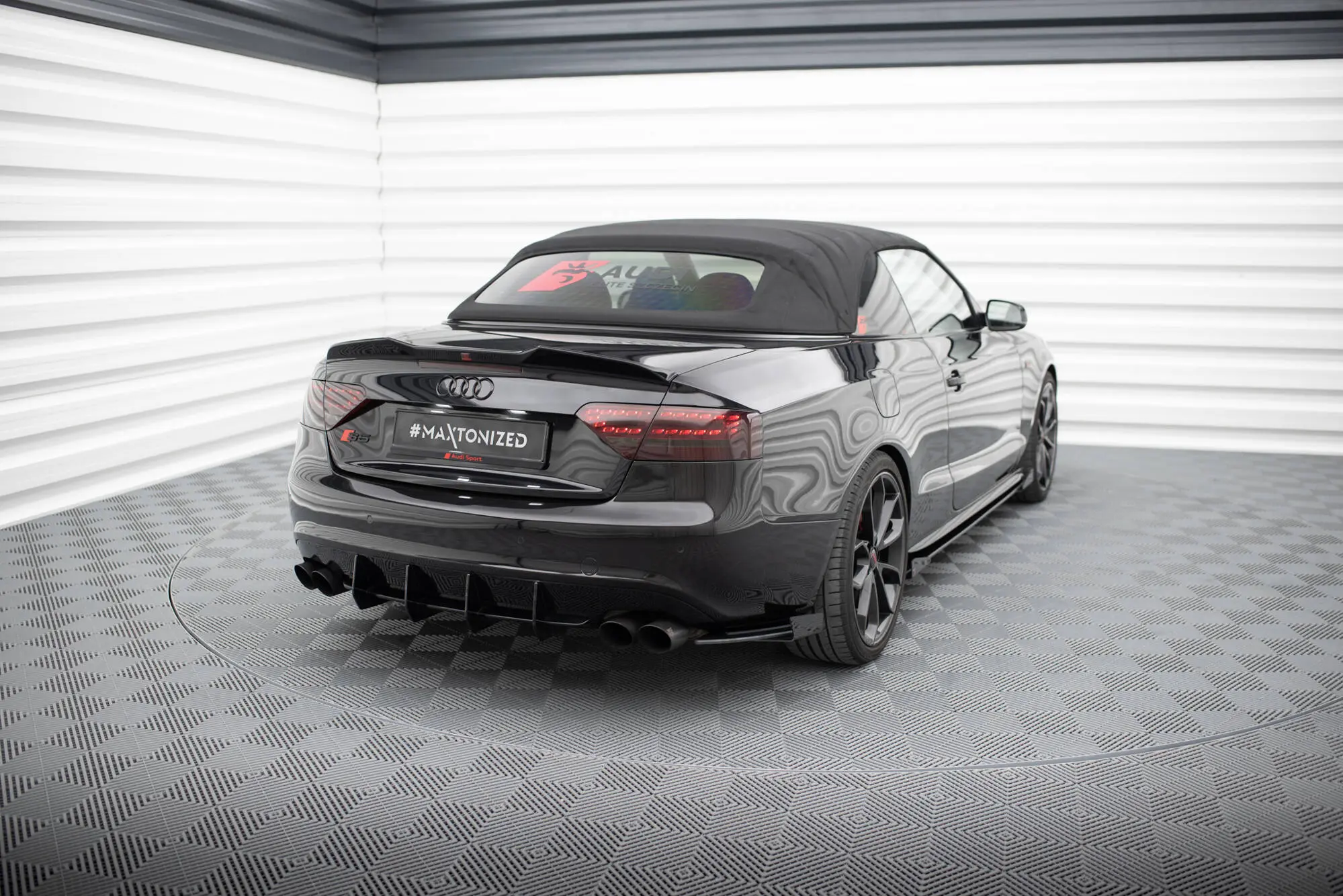 Sidesplitters bak + flopper Audi A5 8T S-Line / S5 8T 2007 - 2011 | Street Pro Black Edition – bilde 2