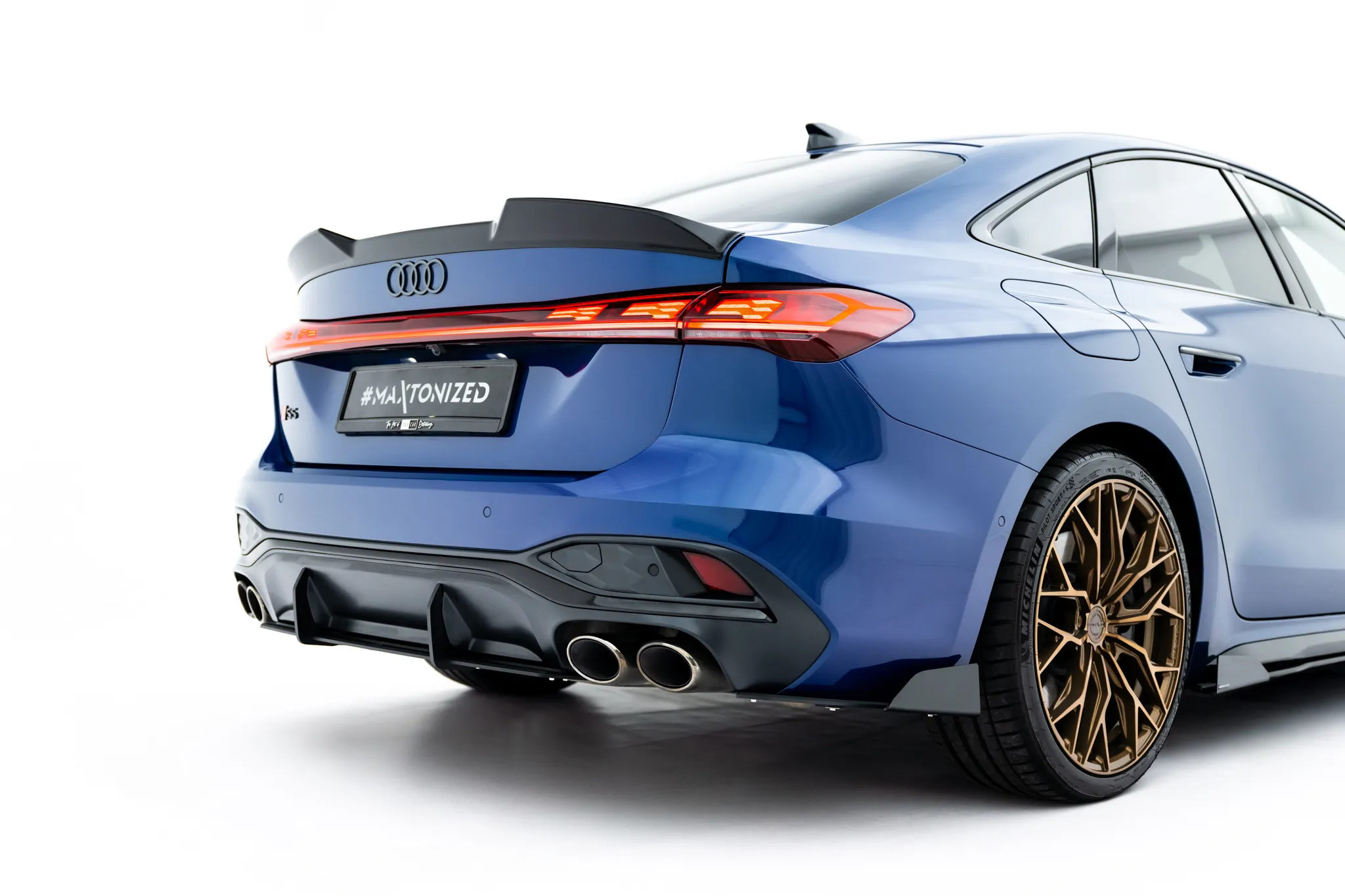 Sidesplitters bak + Flopper Audi A5 (B10) 2024-2026 | Street Pro Black Edition – bilde 3