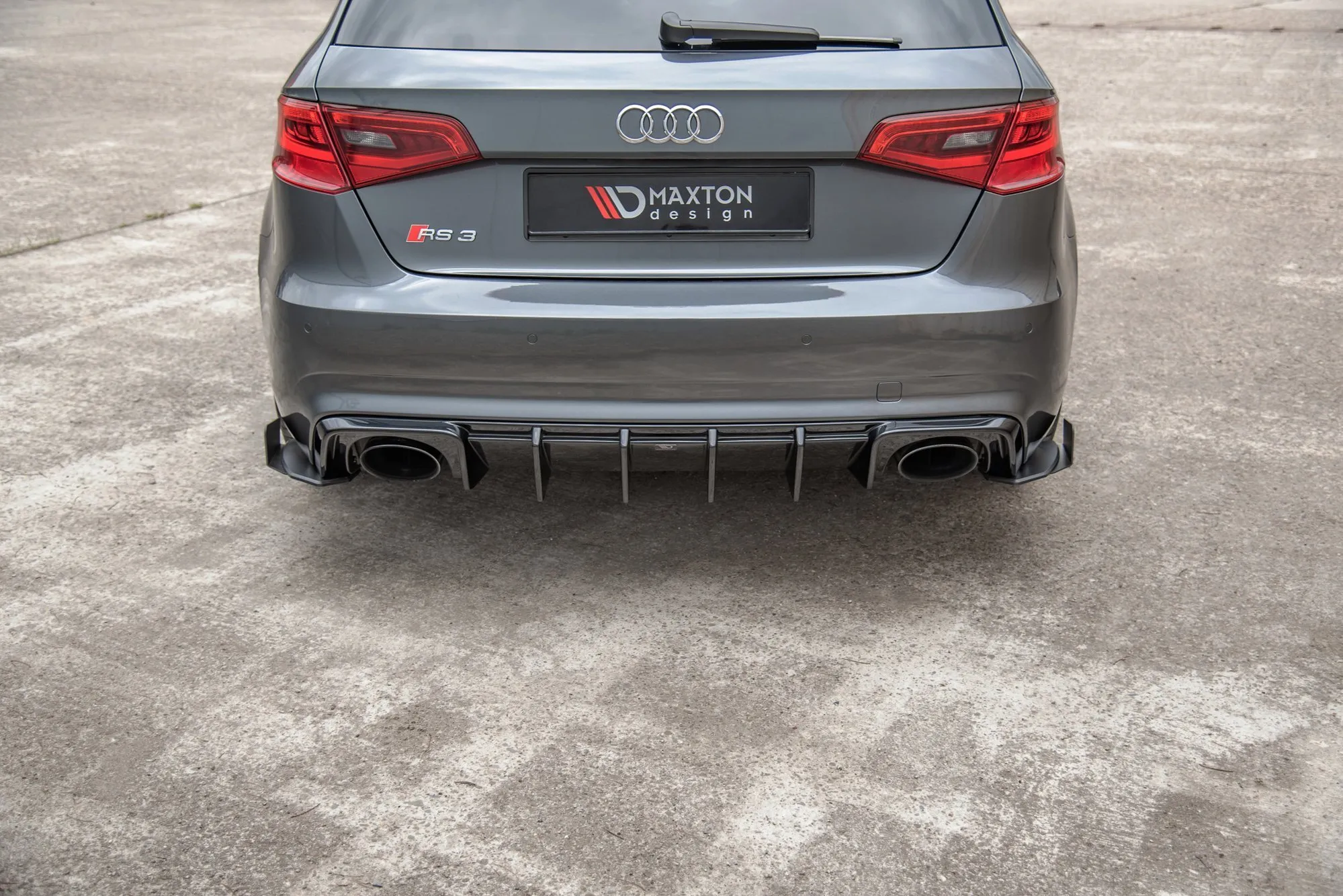 Sidesplitters bak + Flopper Audi RS3 8V Sportback 2013-2020 | Street Pro Black Edition – bilde 3