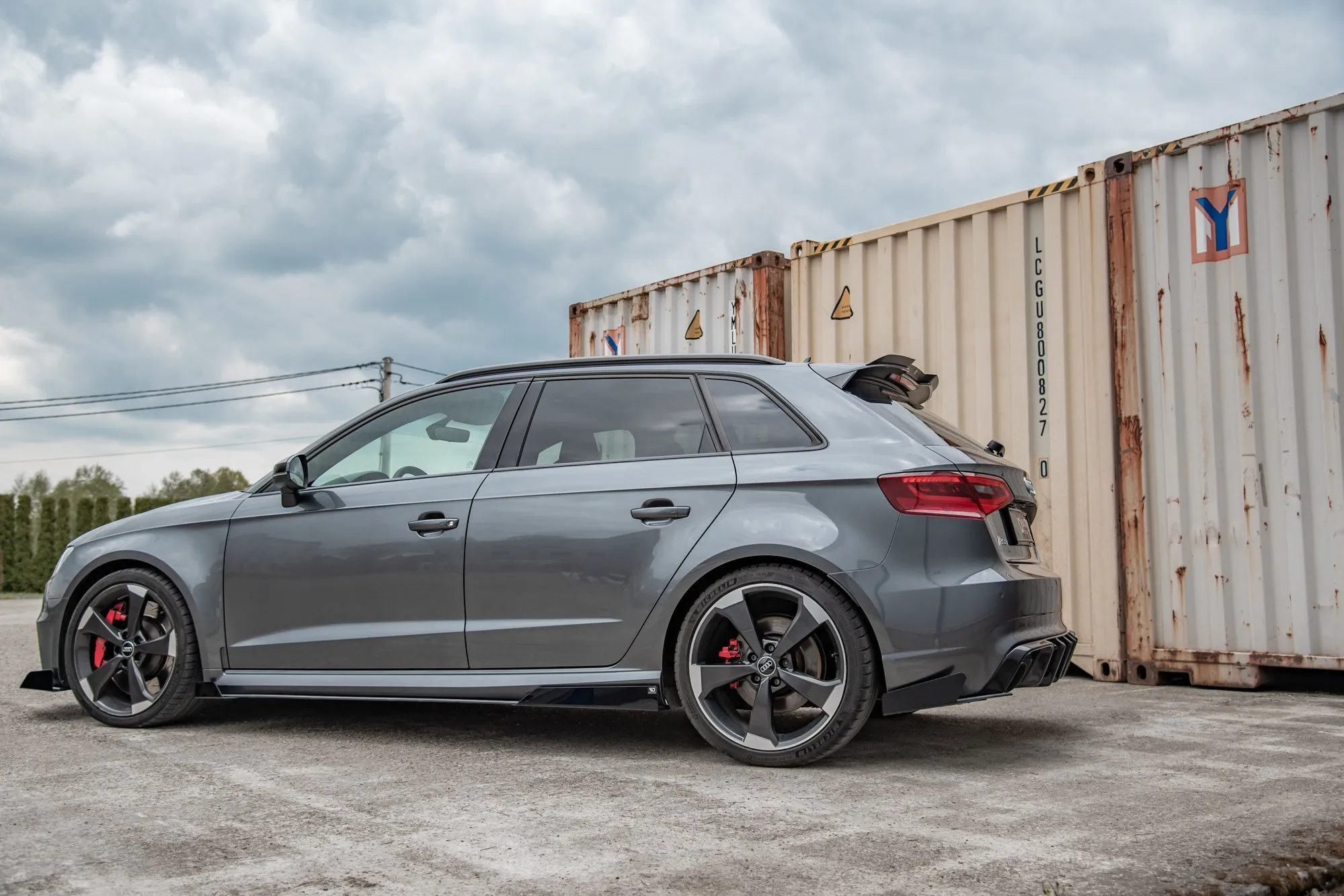 Sidesplitters bak + Flopper Audi RS3 8V Sportback 2013-2020 | Street Pro Black Edition – bilde 5