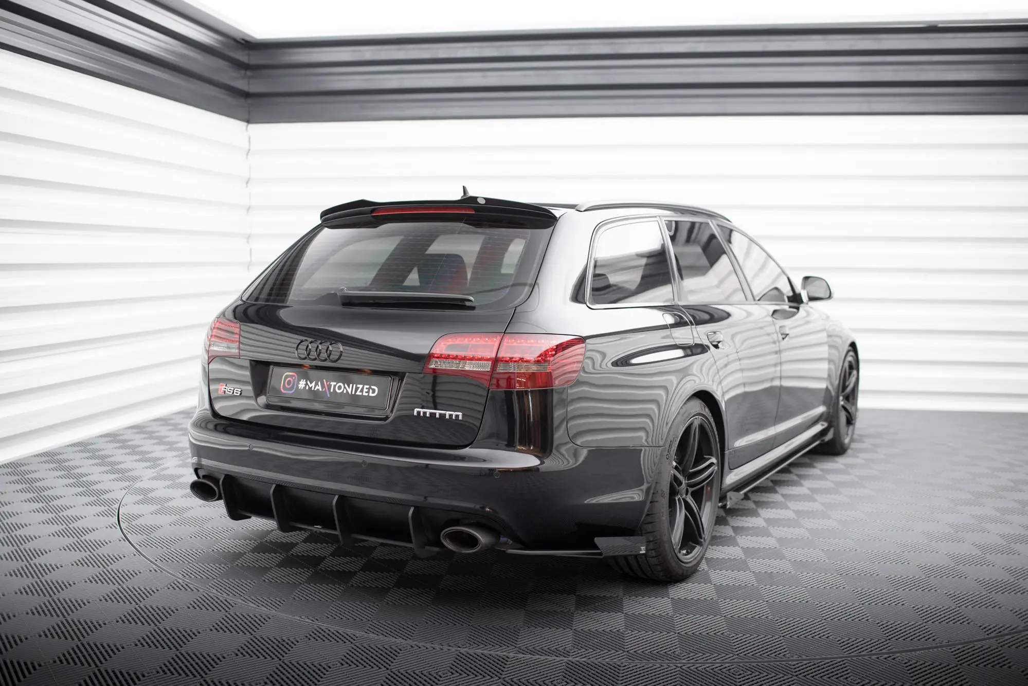 Sidesplitters bak + flopper Audi RS6 (C6) Avant 2007 - 2010 | Street Pro Black Edition – bilde 2