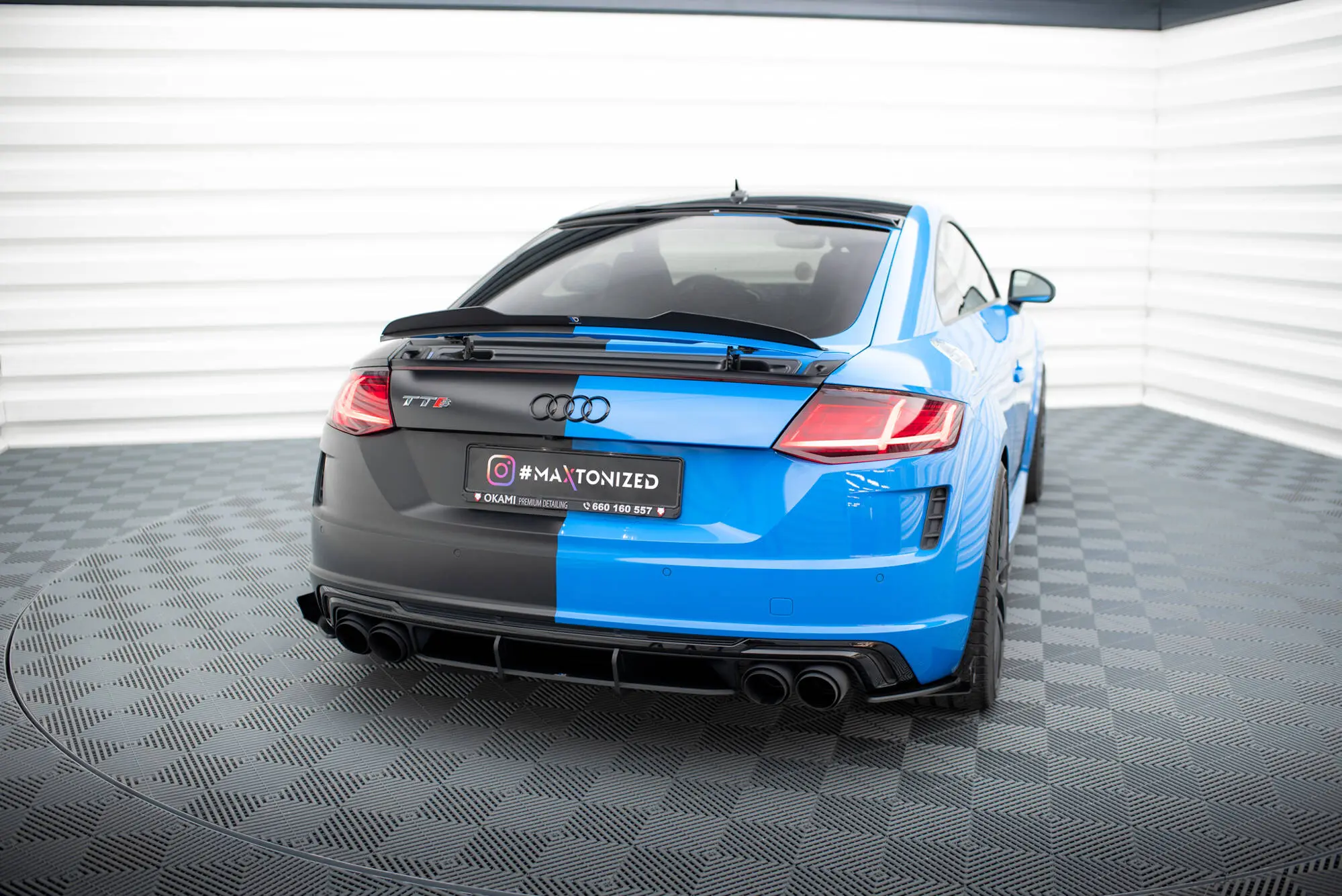 Sidesplitters bak + flopper Audi TT S (8S) 2014 - 2018 | Street Pro Black Edition – bilde 5