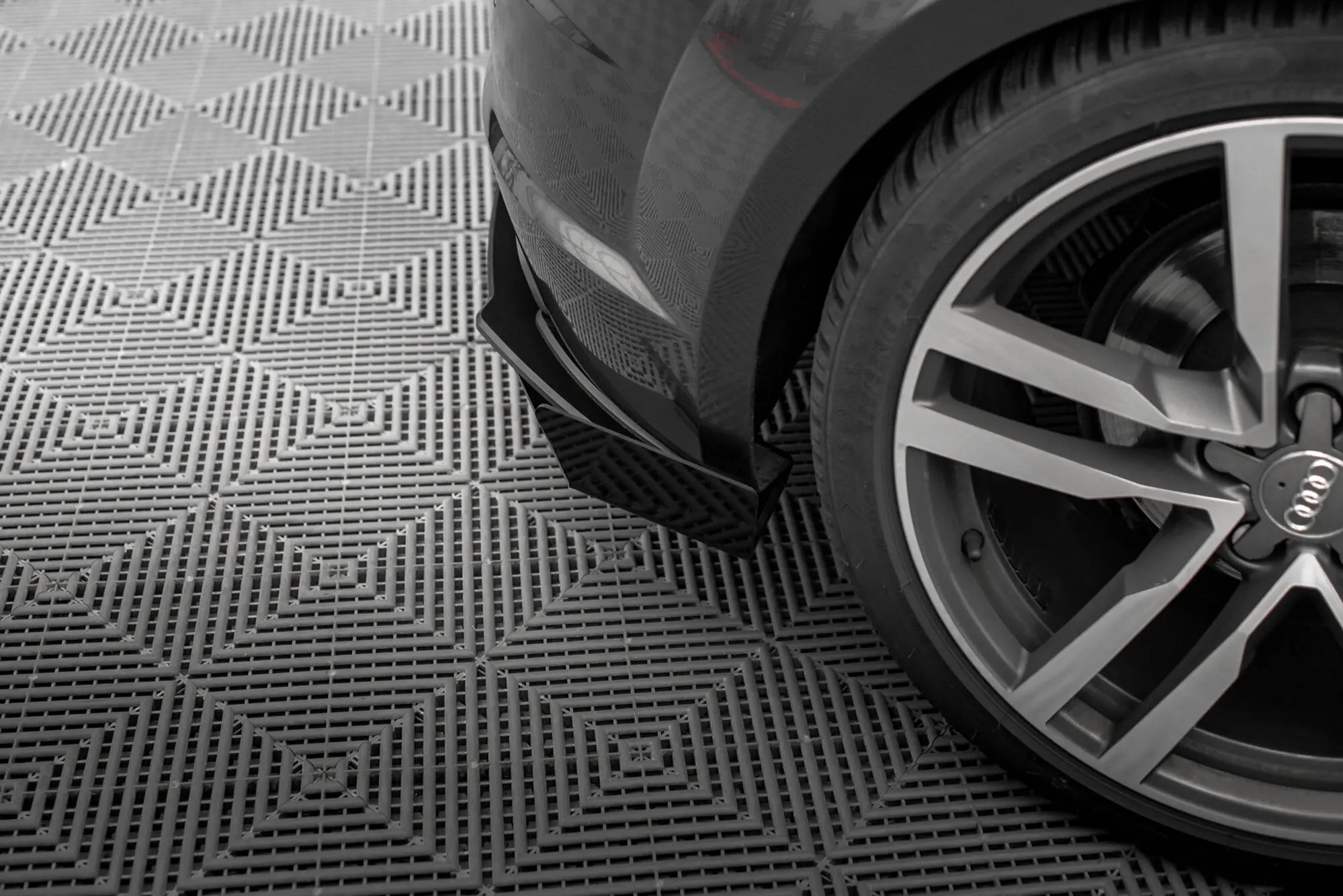 Sidesplitters bak + flopper Audi TT S-Line (8S) 2014 - 2018 | Street Pro Black Edition