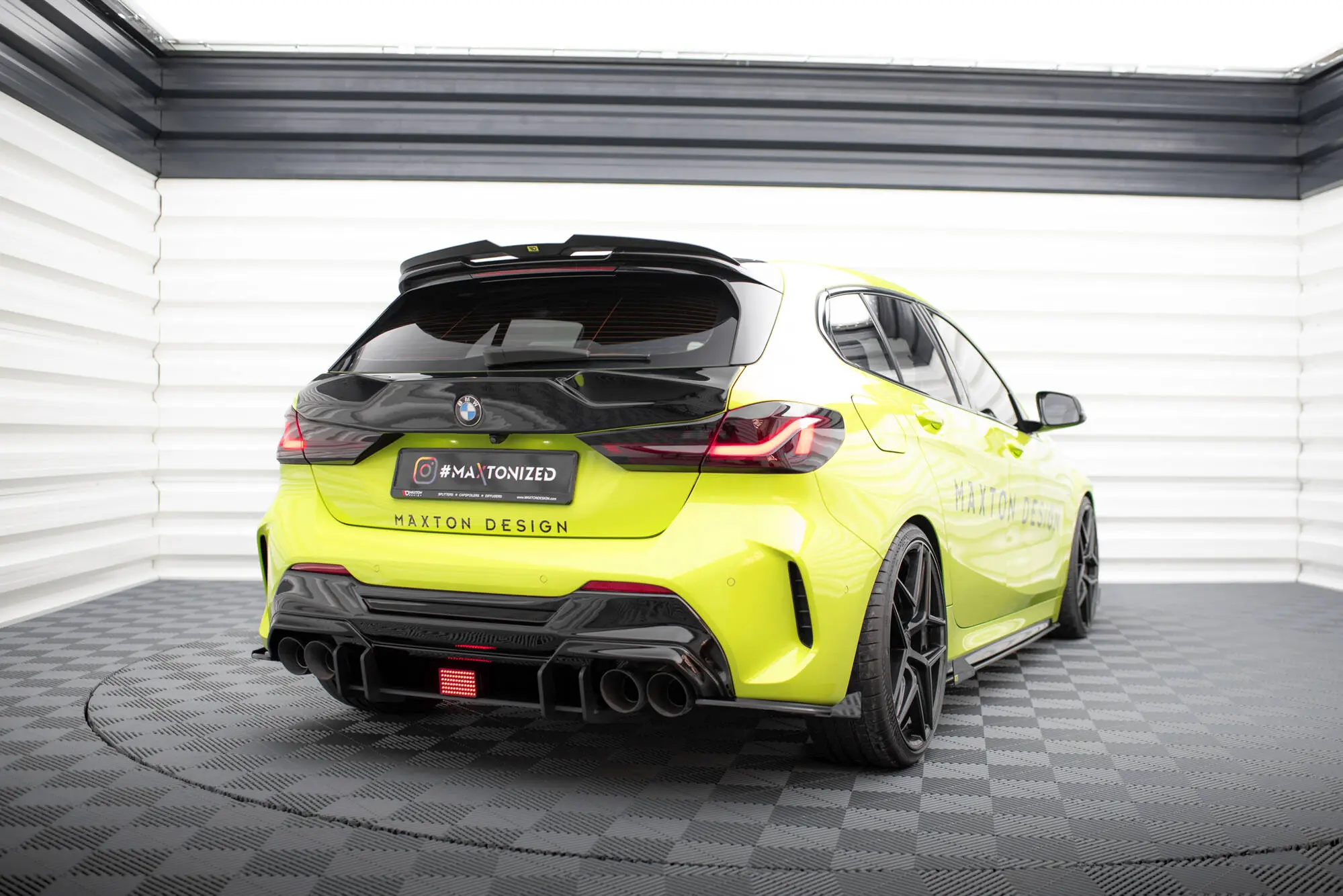 Sidesplitters bak + flopper BMW 1 (F40) M-Pakke / BMW M135i (F40) 2019 - > | V.2 Street Pro Black Edition – bilde 3
