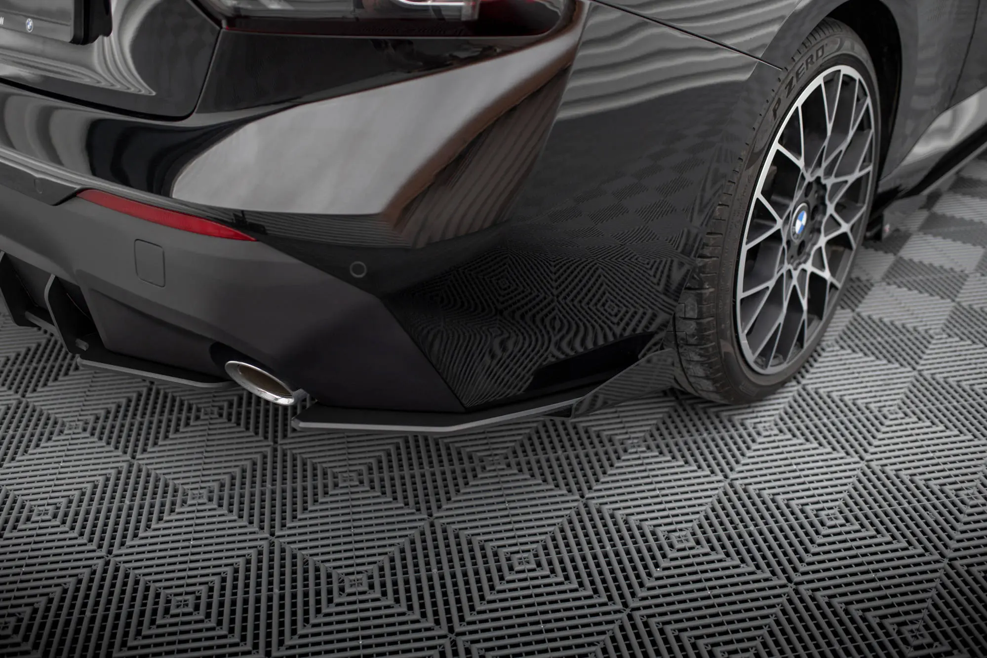 Sidesplitters bak + flopper BMW 2 Coupe (G42) 2021 - > | Street Pro Black Edition