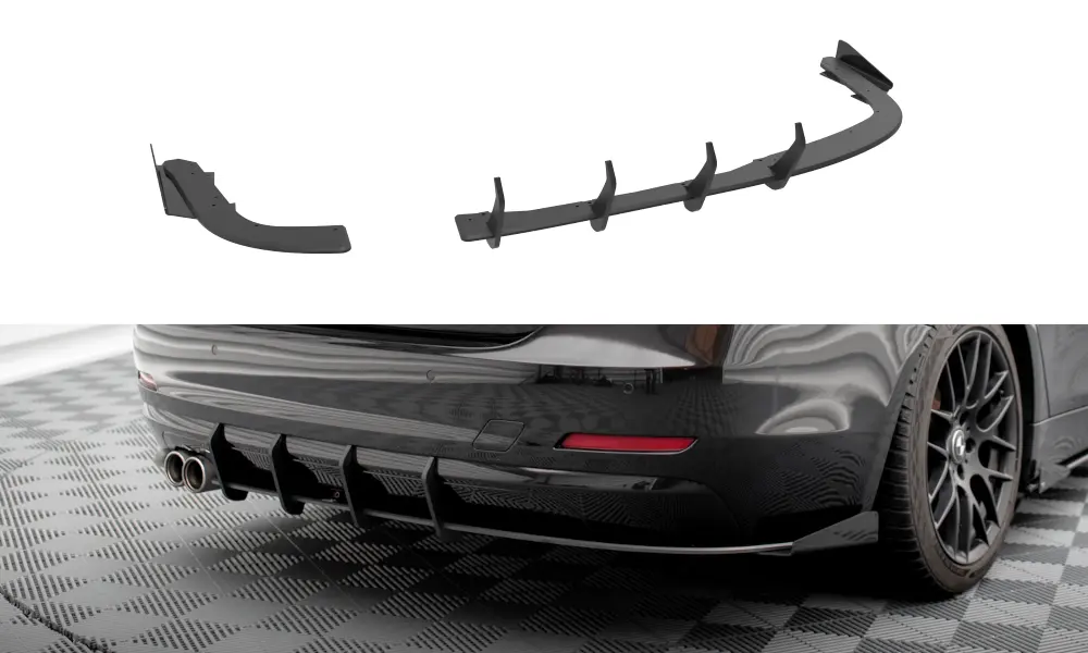 Sidesplitters bak + Flopper + Diffuser BMW 4 Gran Coupe (F36) 2014-2017 | Street Pro Black Edition – bilde 2