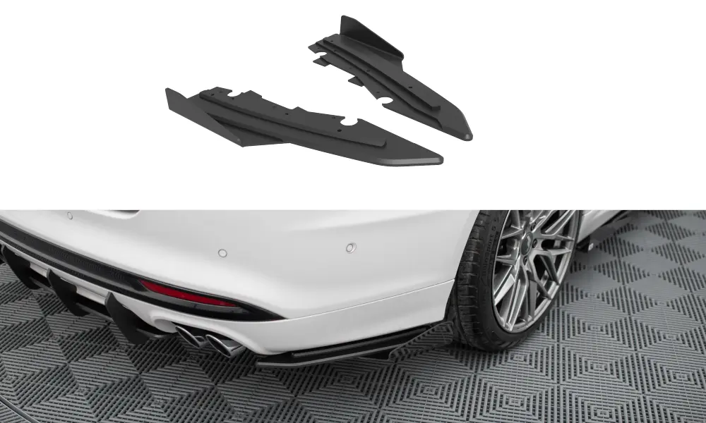 Sidesplitters bak + flopper Ford Mondeo Sport  mk5 facelift 2019 - 2022 / Ford Fusion Sport (USA) mk2 facelift 2019 - 2020 | Street Pro Black Edition – bilde 2