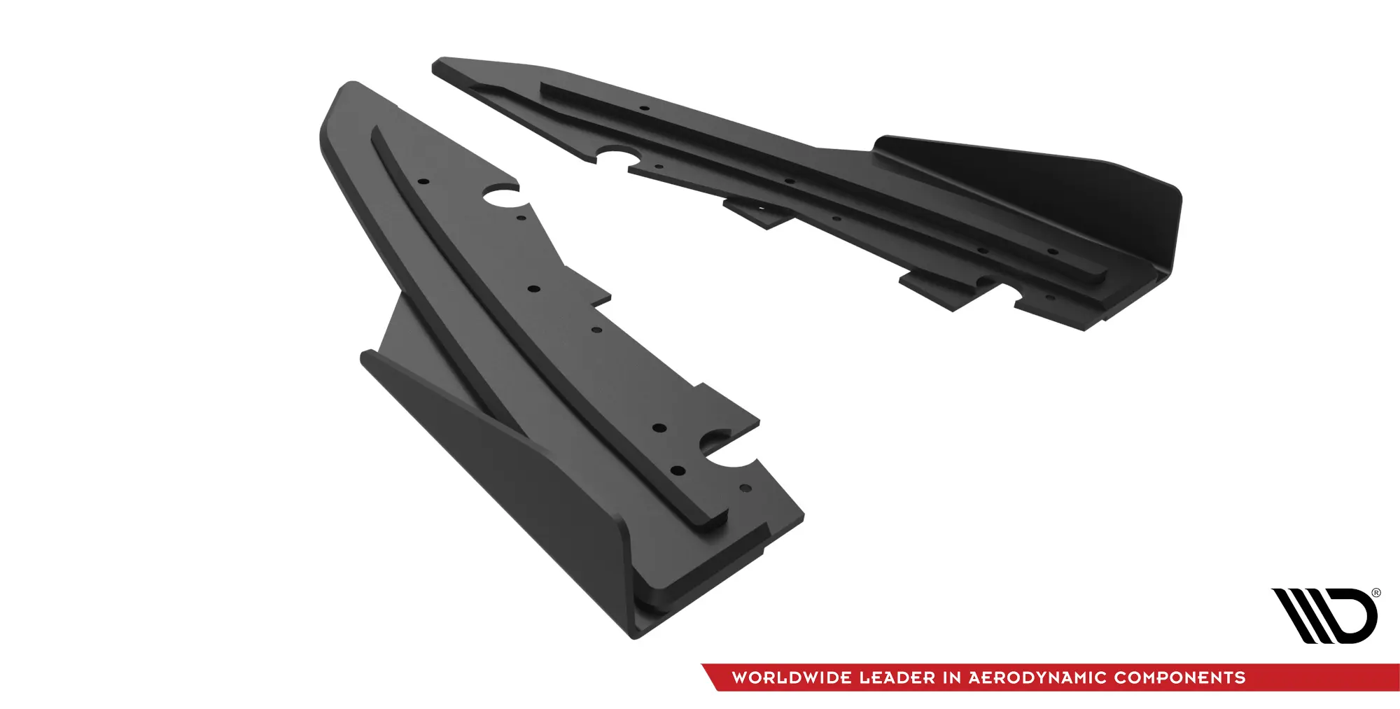 Sidesplitters bak + flopper Ford Mondeo Sport  mk5 facelift 2019 - 2022 / Ford Fusion Sport (USA) mk2 facelift 2019 - 2020 | Street Pro Black Edition – bilde 6