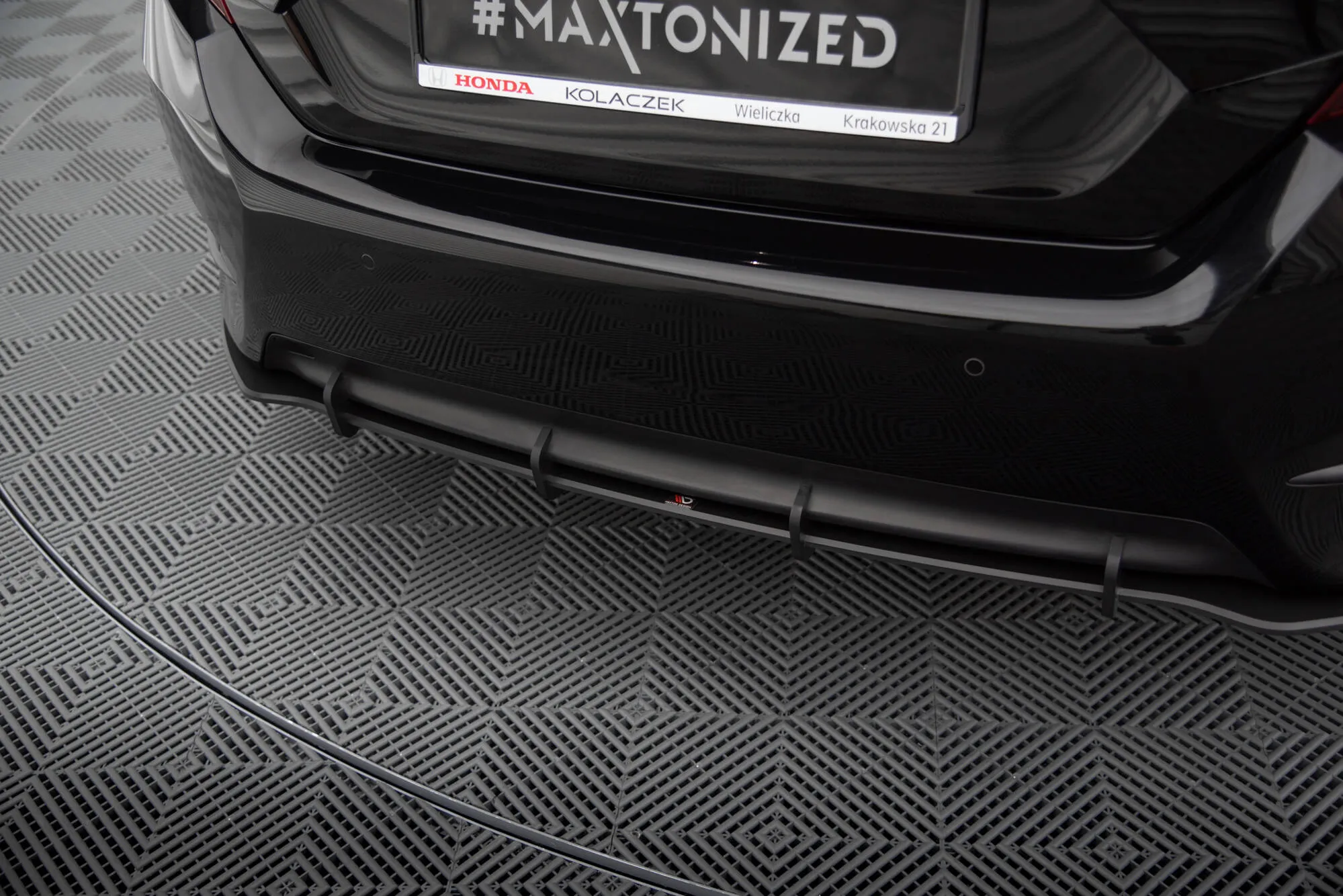 Sidesplitters bak + Flopper Honda Civic mk10 2017 - 2022 | Street Pro Black Edition – bilde 2