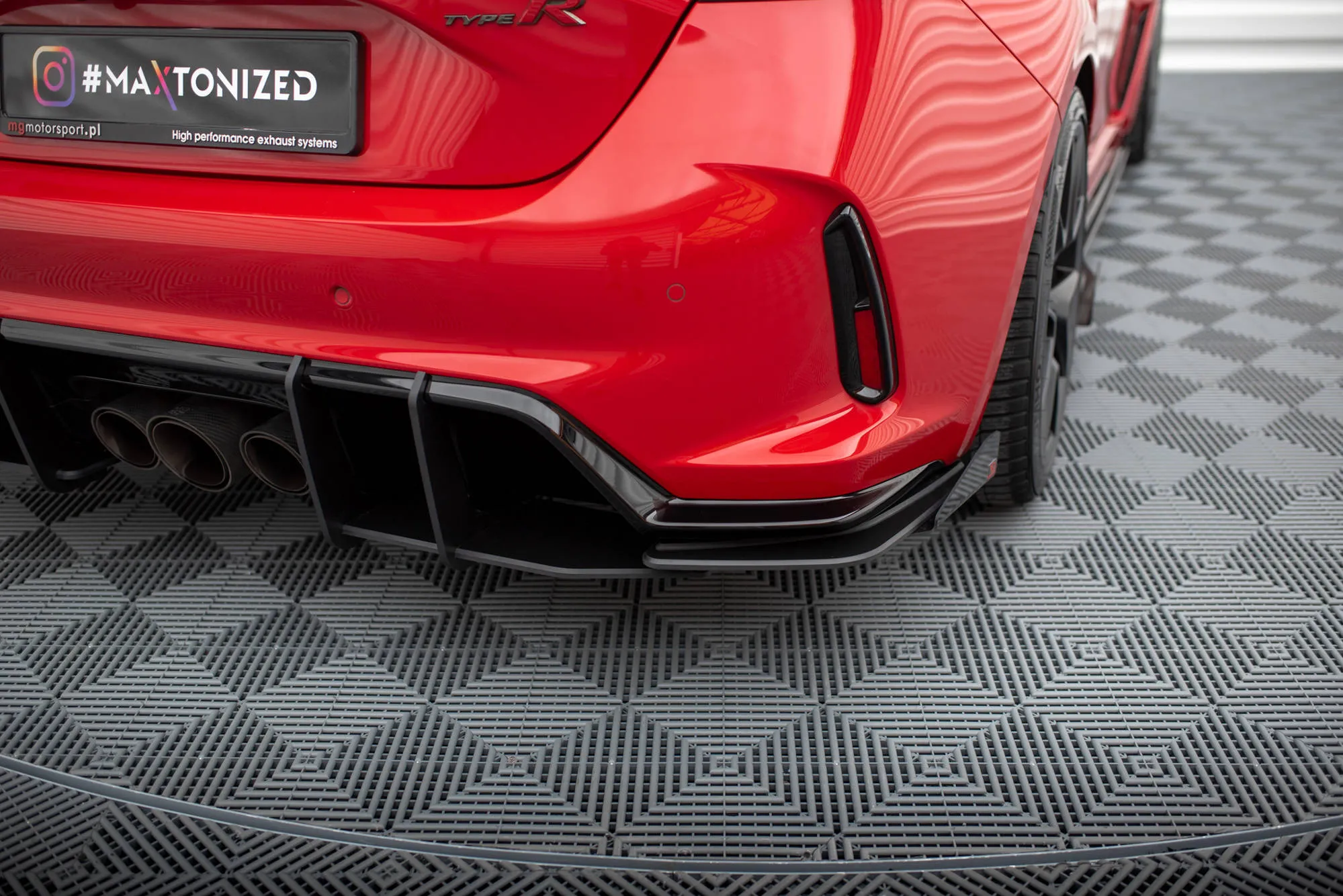 Sidesplitters bak + Flopper Honda Civic XI Type-R 2023-> | Street Pro Black Edition – bilde 7