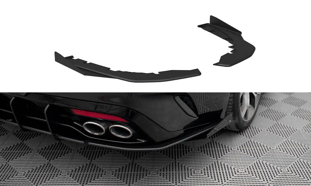 Sidesplitters bak + flopper Kia Stinger GT-Line 2017 - 2023 | Street Pro Black Edition – bilde 2