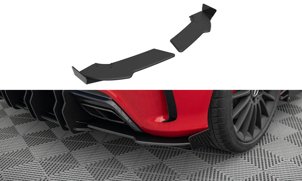 Sidesplitters bak + flopper Mercedes-Benz A45 AMG (W176) facelift 2015 - 2018 | Street Pro Black Edition – bilde 3