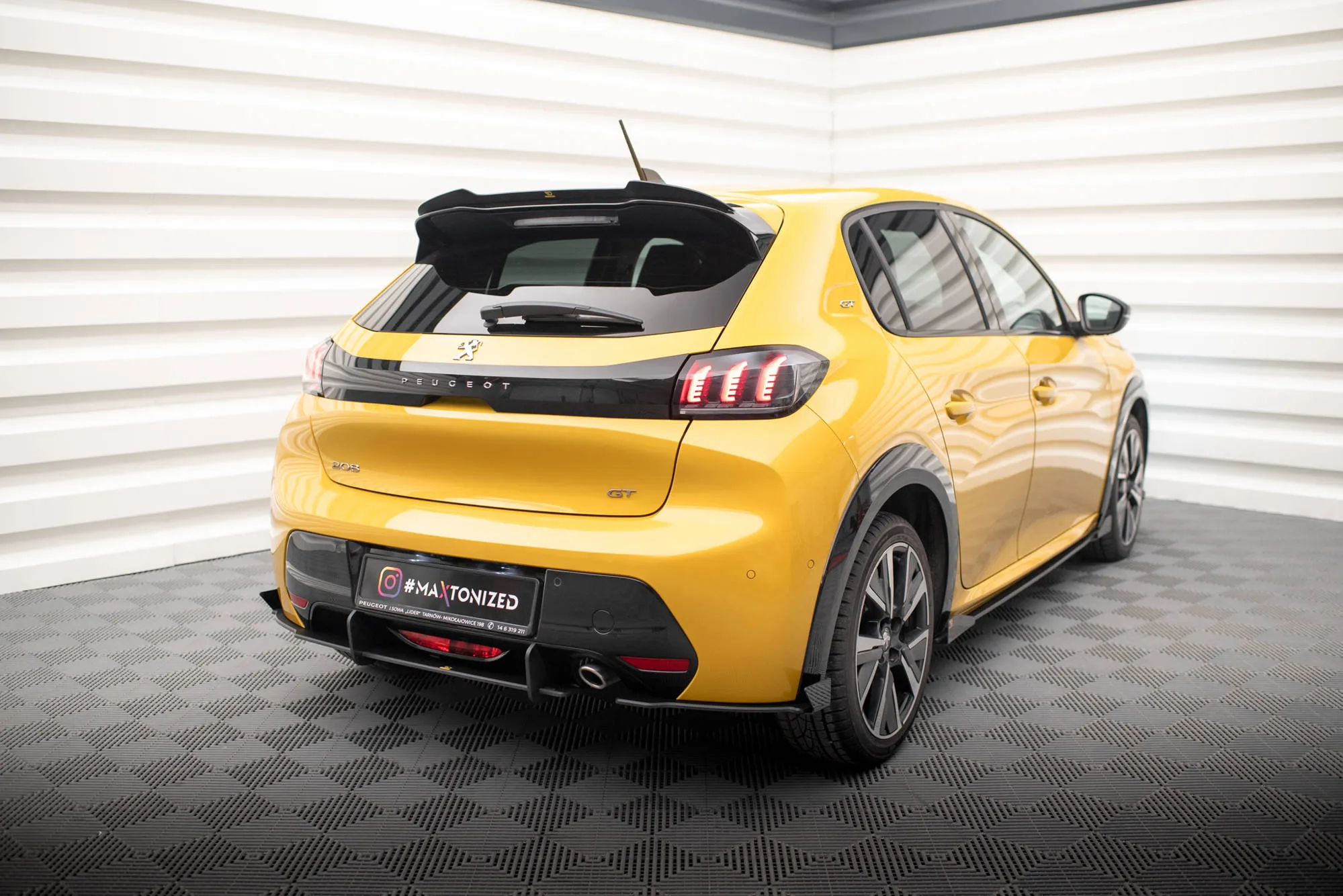 Sidesplitters bak + Flopper Peugeot 208 GT II 2019 - 2023 | Street Pro Black Edition – bilde 3