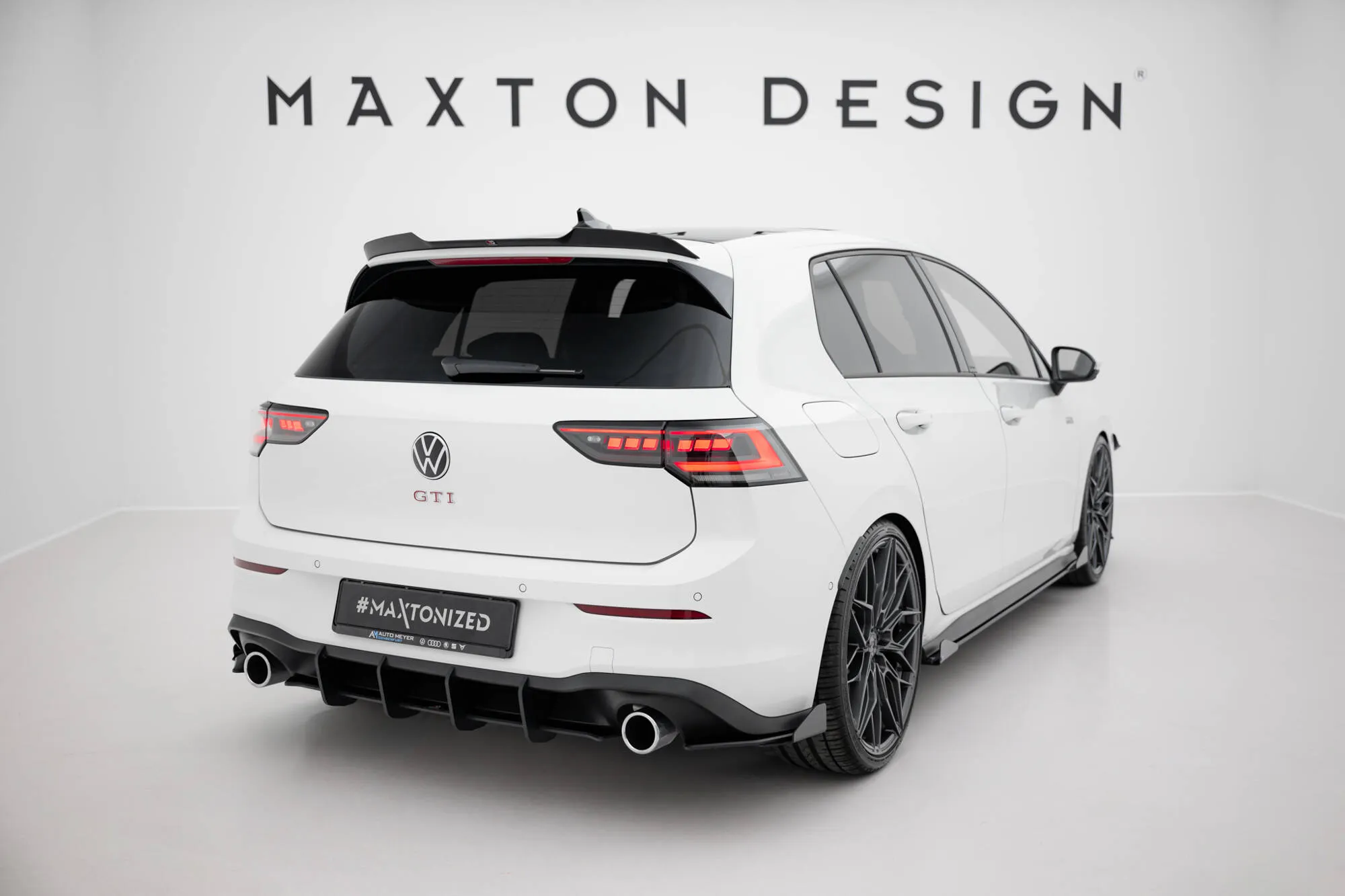 Sidesplitters bak + Flopper VW Golf 8 GTI / GTI Clubsport / R-line 2020-> | Street Pro Black Edition – bilde 3