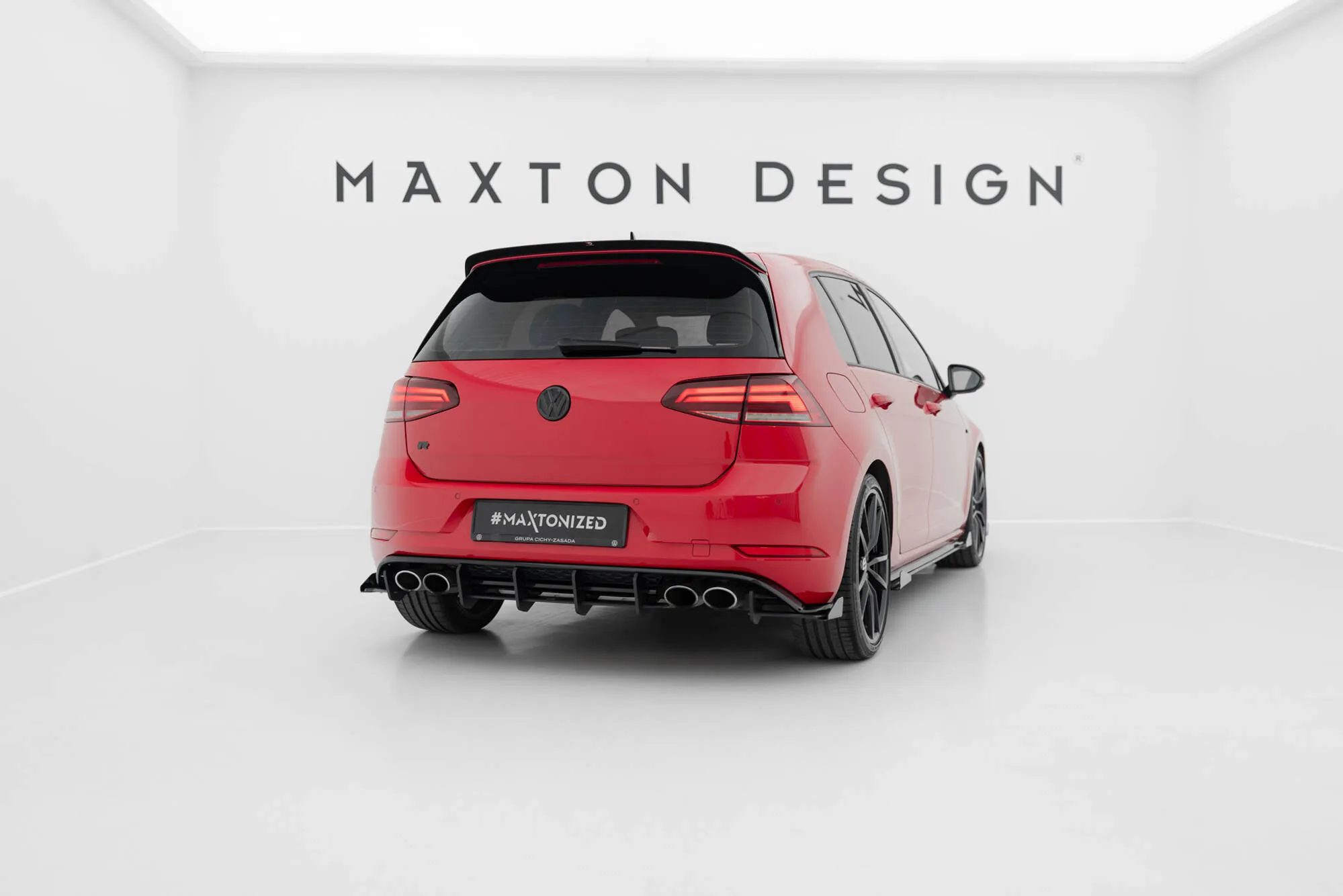 Sidesplitters bak + Flopper VW Golf VII R / R-Line Facelift 2017-2020 | Street Pro Black Edition – bilde 2