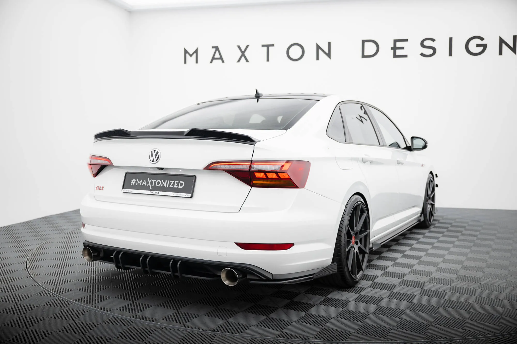 Sidesplitters bak + Flopper VW Jetta Gli VII 2019 - 2021 | Street Pro Black Edition – bilde 2