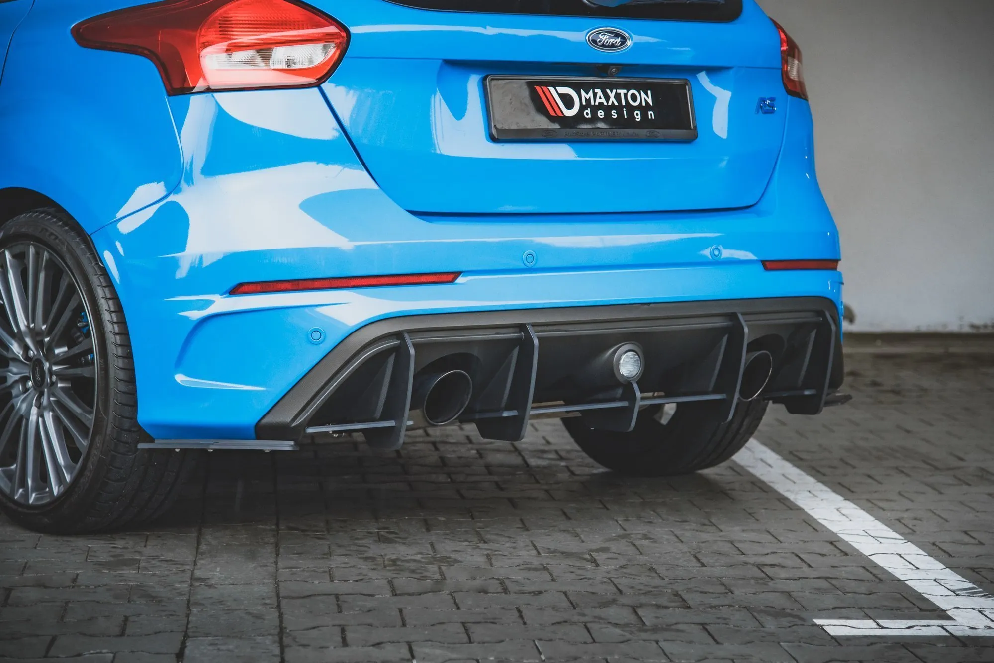 Sidesplitters bak Ford Focus III RS 2015 - 2018 | Street Pro Black Edition – bilde 4