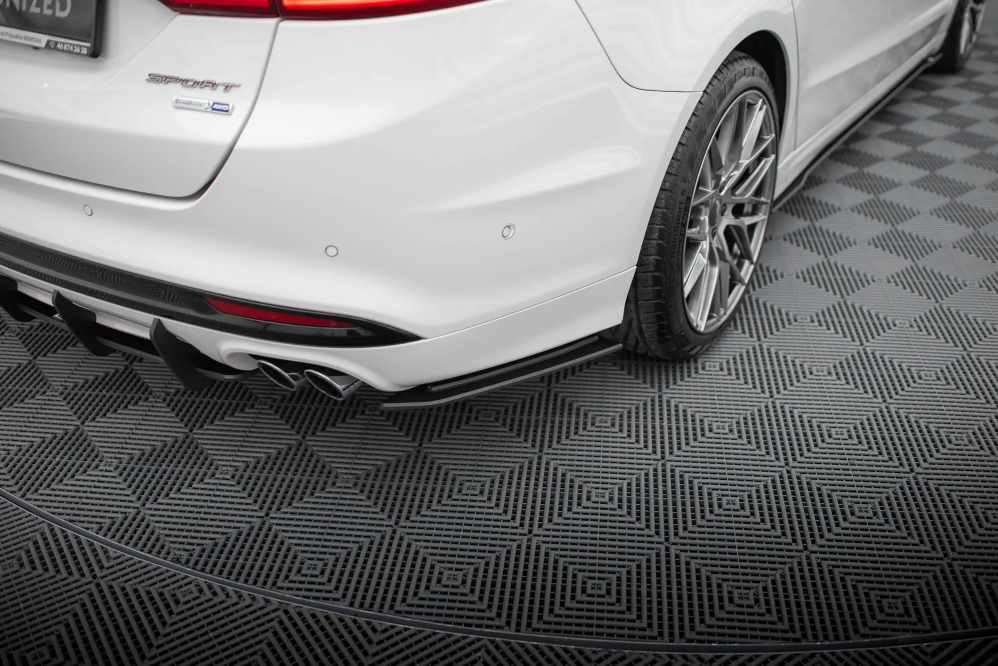 Sidesplitters bak Ford Mondeo Sport V facelift 2019 - 2022 / Ford Fusion Sport (USA) mk2 facelift 2019 - 2020 | Street Pro Black Edition