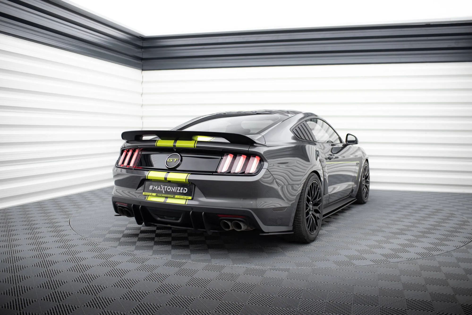 Sidesplitters bak Ford Mustang GT VI 2014 - 2017 | Street Pro Black Edition – bilde 3