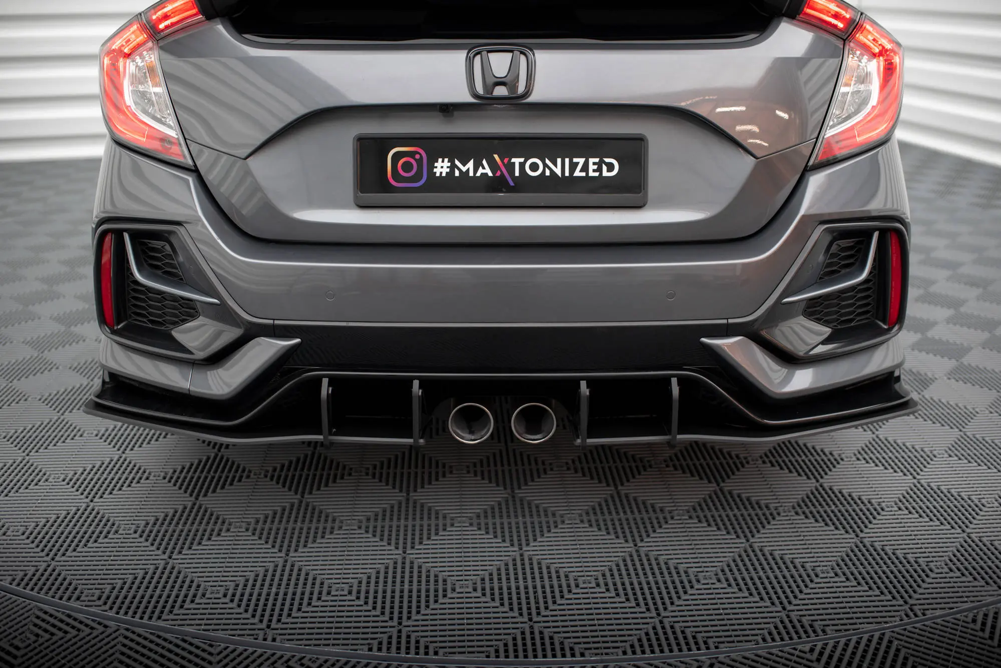 Sidesplitters bak Honda Civic Sport Mk10 2020-2023 | Street Pro Black Edition