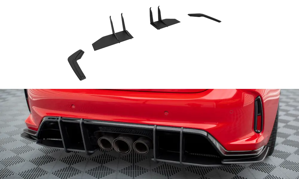 Sidesplitters bak Honda Civic XI Type-R 2023-> | Street Pro Black Edition – bilde 3