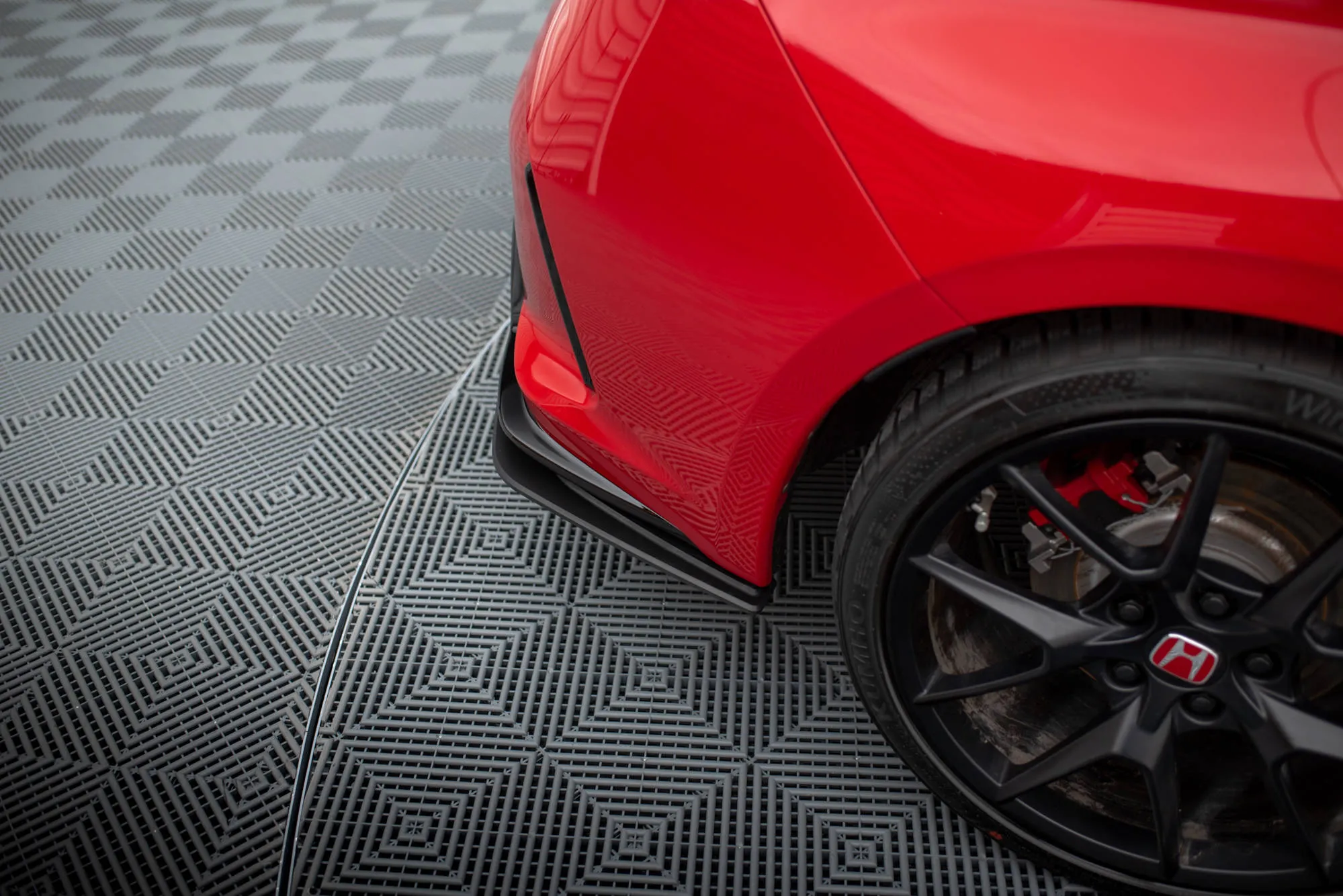 Sidesplitters bak Honda Civic XI Type-R 2023-> | Street Pro Black Edition – bilde 7