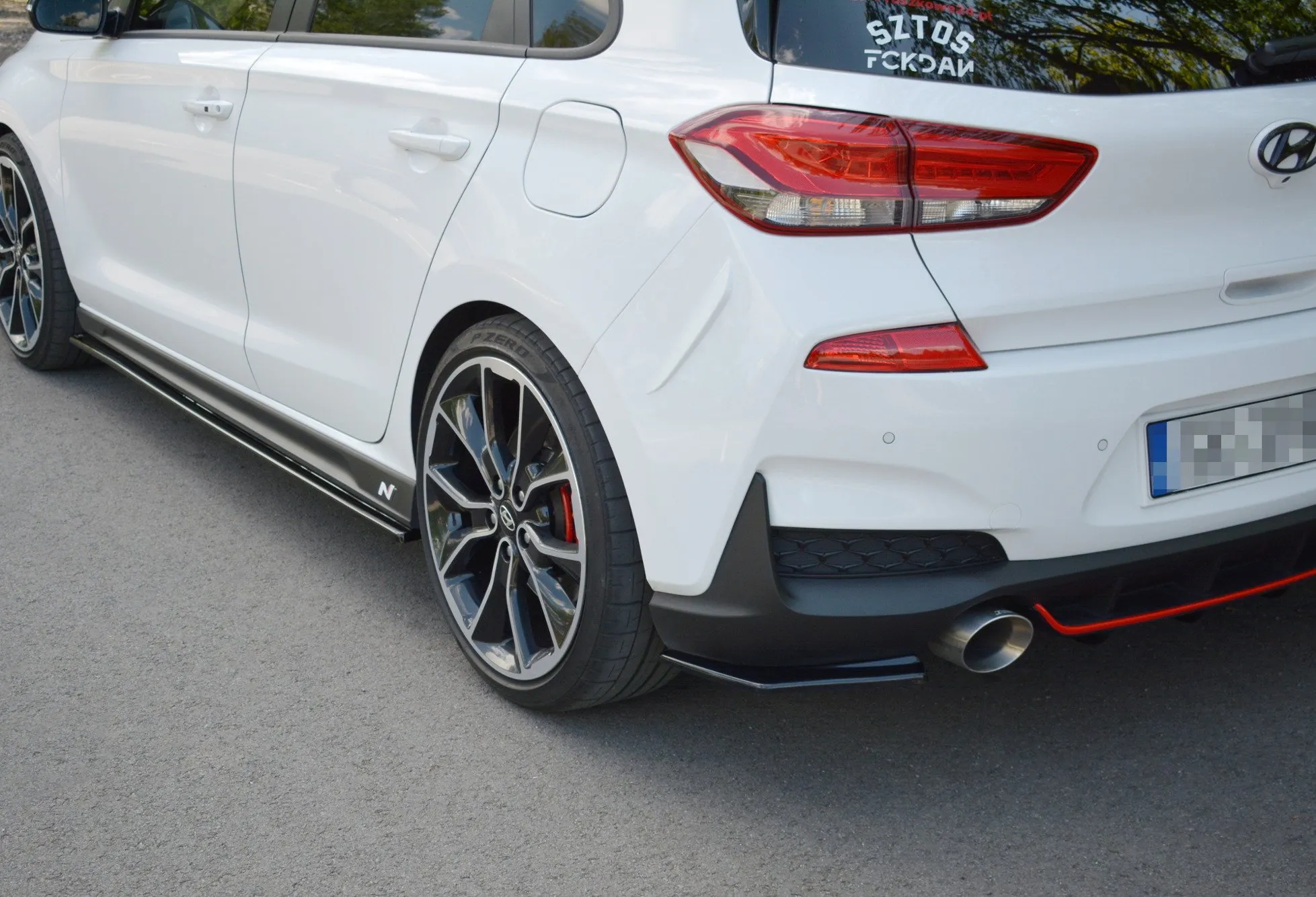 Sidesplitters bak Hyundai i30 III N 2017 -> | Glossy Black Edition – bilde 2