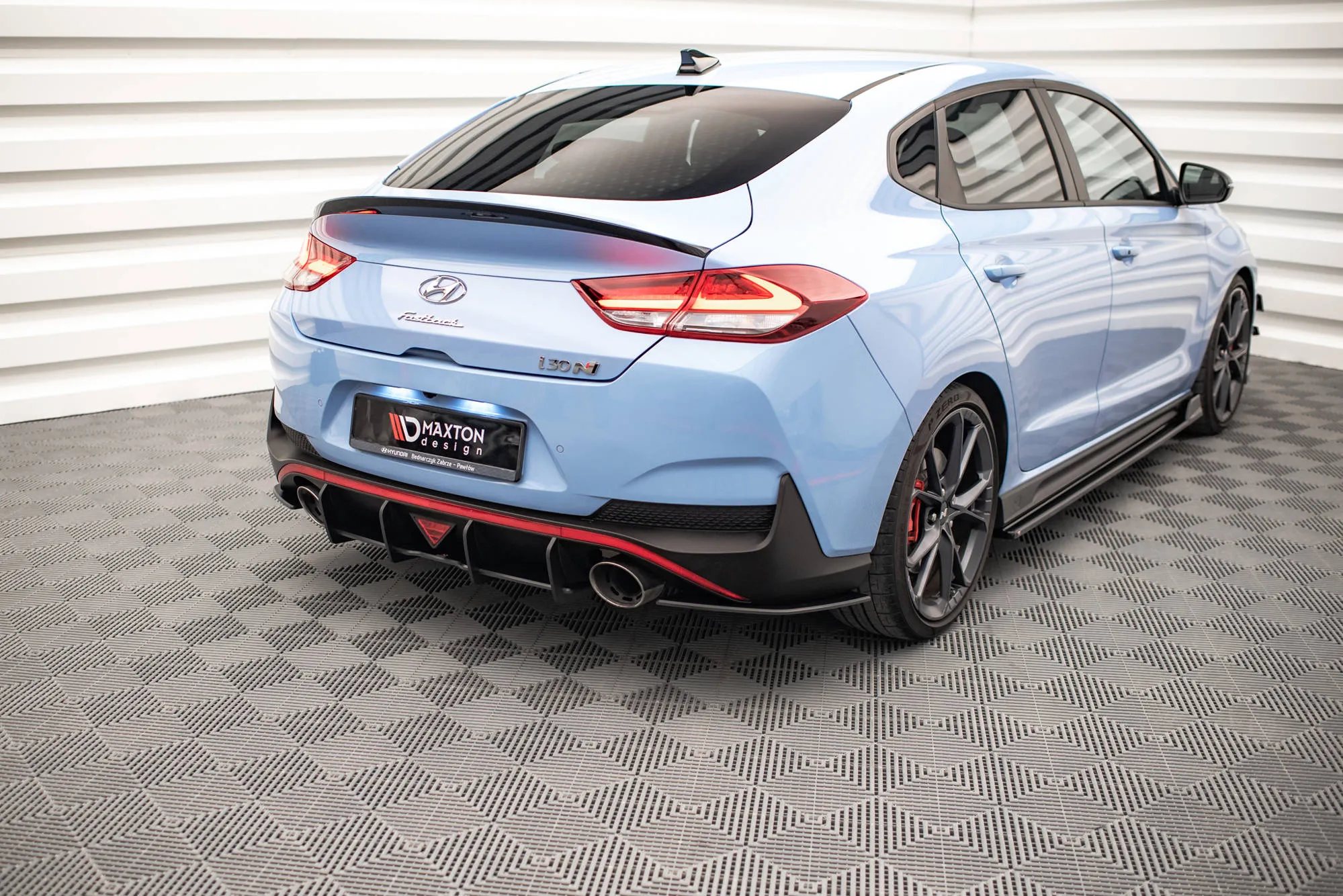 Sidesplitters bak Hyundai i30 III N Fastback Facelift 2020 -> | Street Pro Black Edition – bilde 3