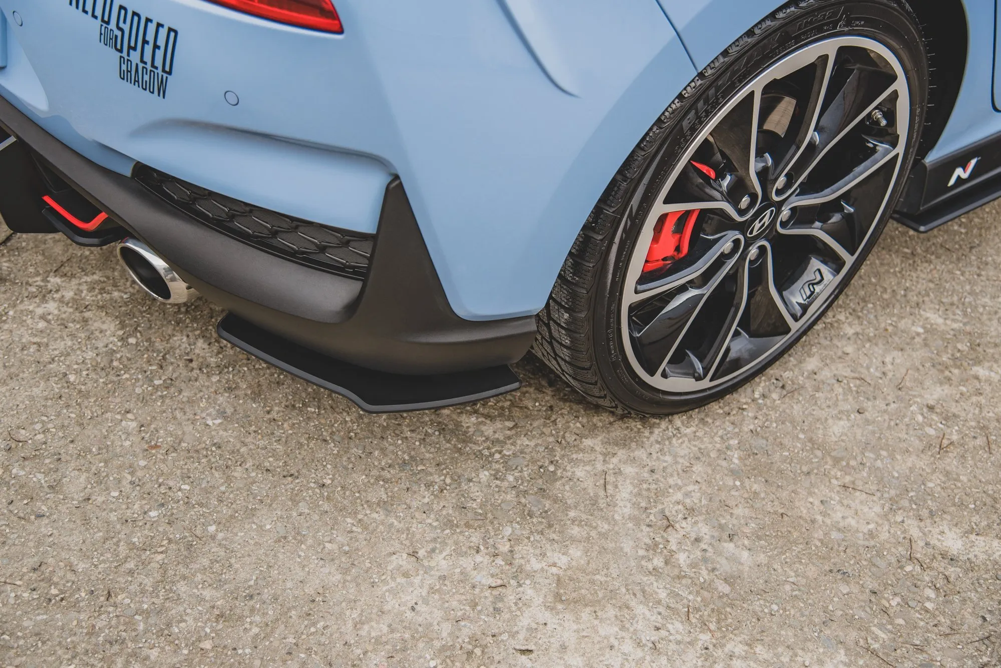 Sidesplitters bak Hyundai i30 III N / i30 III Fastback 2017-2020 | Street Pro Black Edition