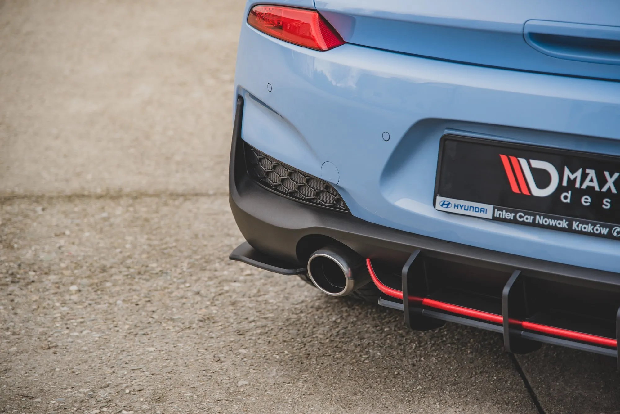Sidesplitters bak Hyundai i30 III N / i30 III Fastback 2017-2020 | Street Pro Black Edition – bilde 5