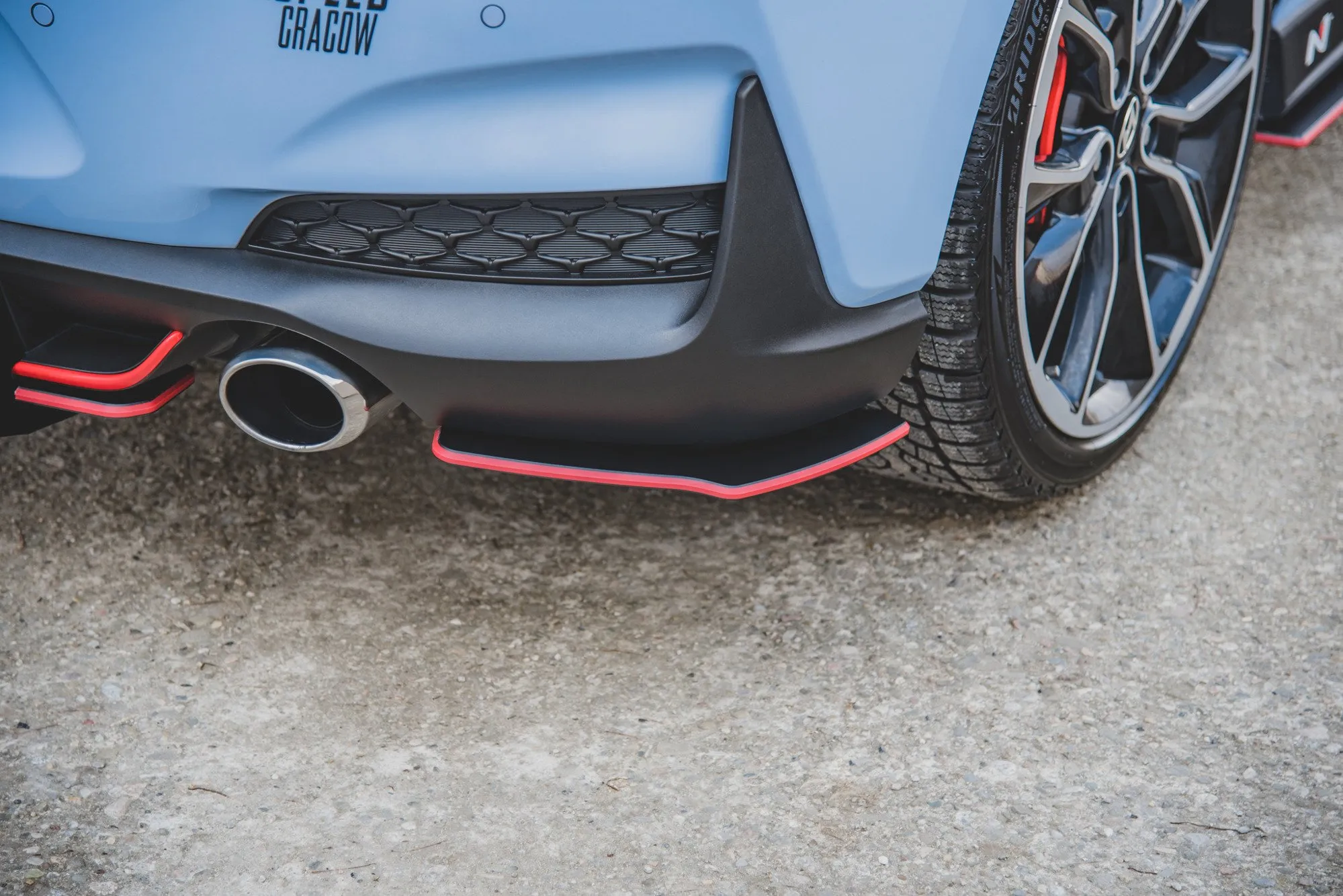 Sidesplitters bak Hyundai i30 III N / i30 III Fastback 2017-2020 | Street Pro Black Edition – bilde 7