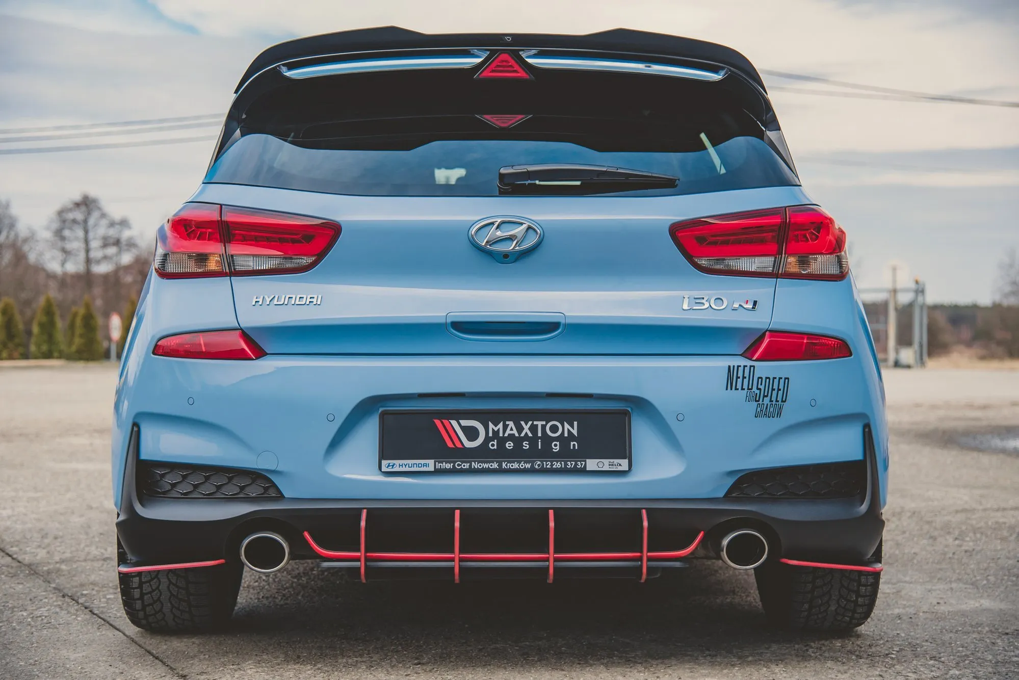 Sidesplitters bak Hyundai i30 III N / i30 III Fastback 2017-2020 | Street Pro Black Edition – bilde 8