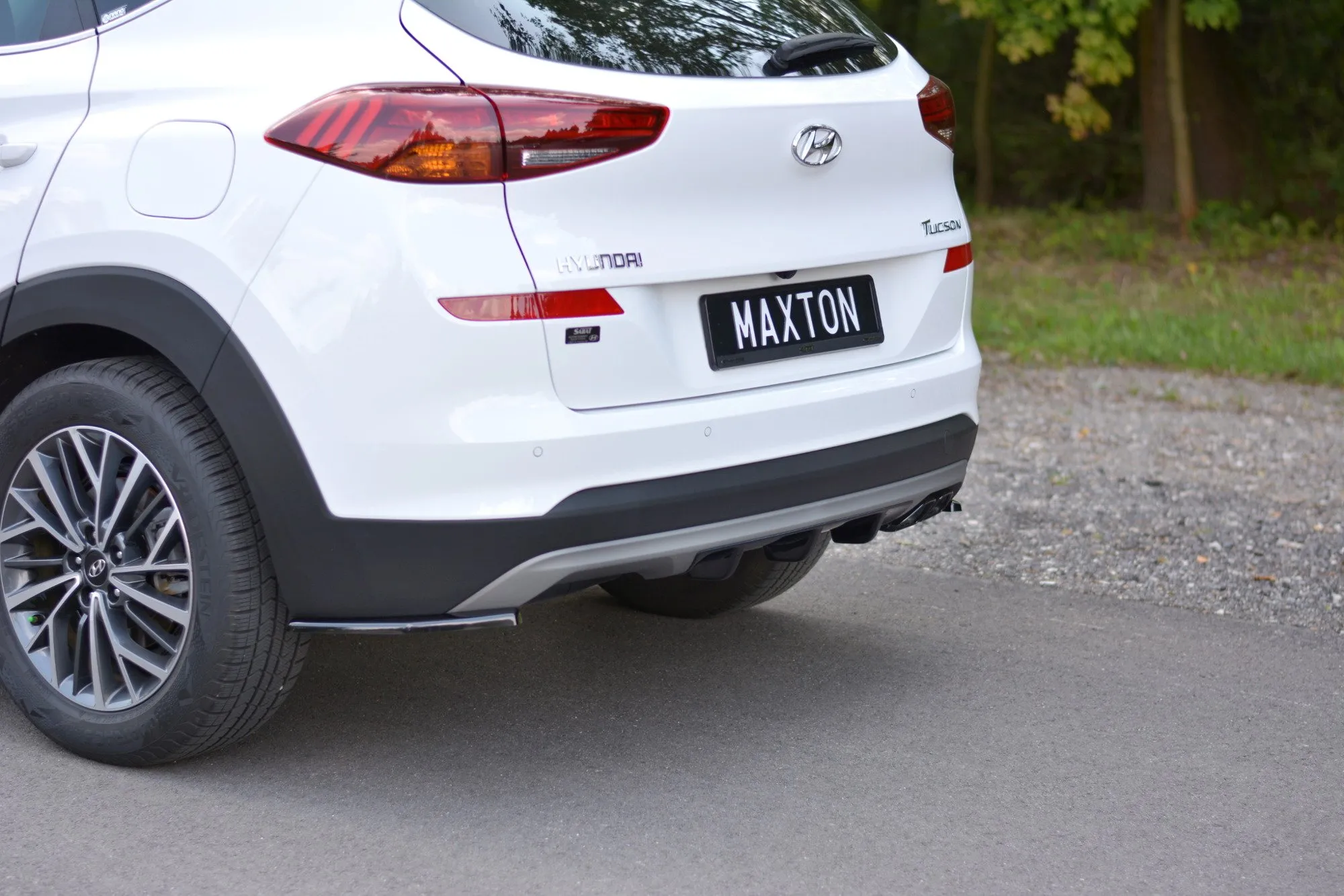 Sidesplitters bak Hyundai Tucson III Facelift 2018 - 2020 | Glossy Black Edition