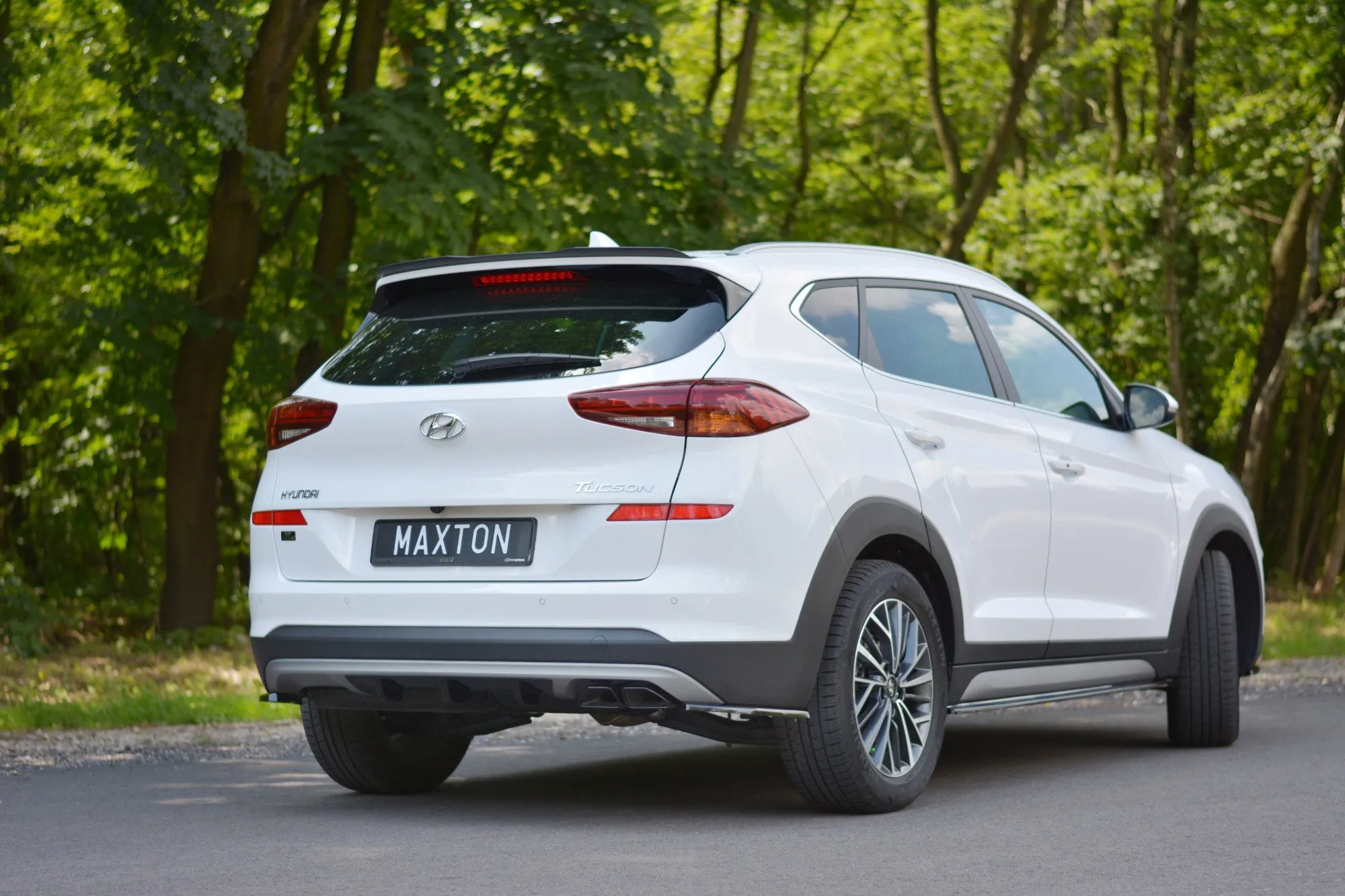 Sidesplitters bak Hyundai Tucson III Facelift 2018 - 2020 | Glossy Black Edition – bilde 2