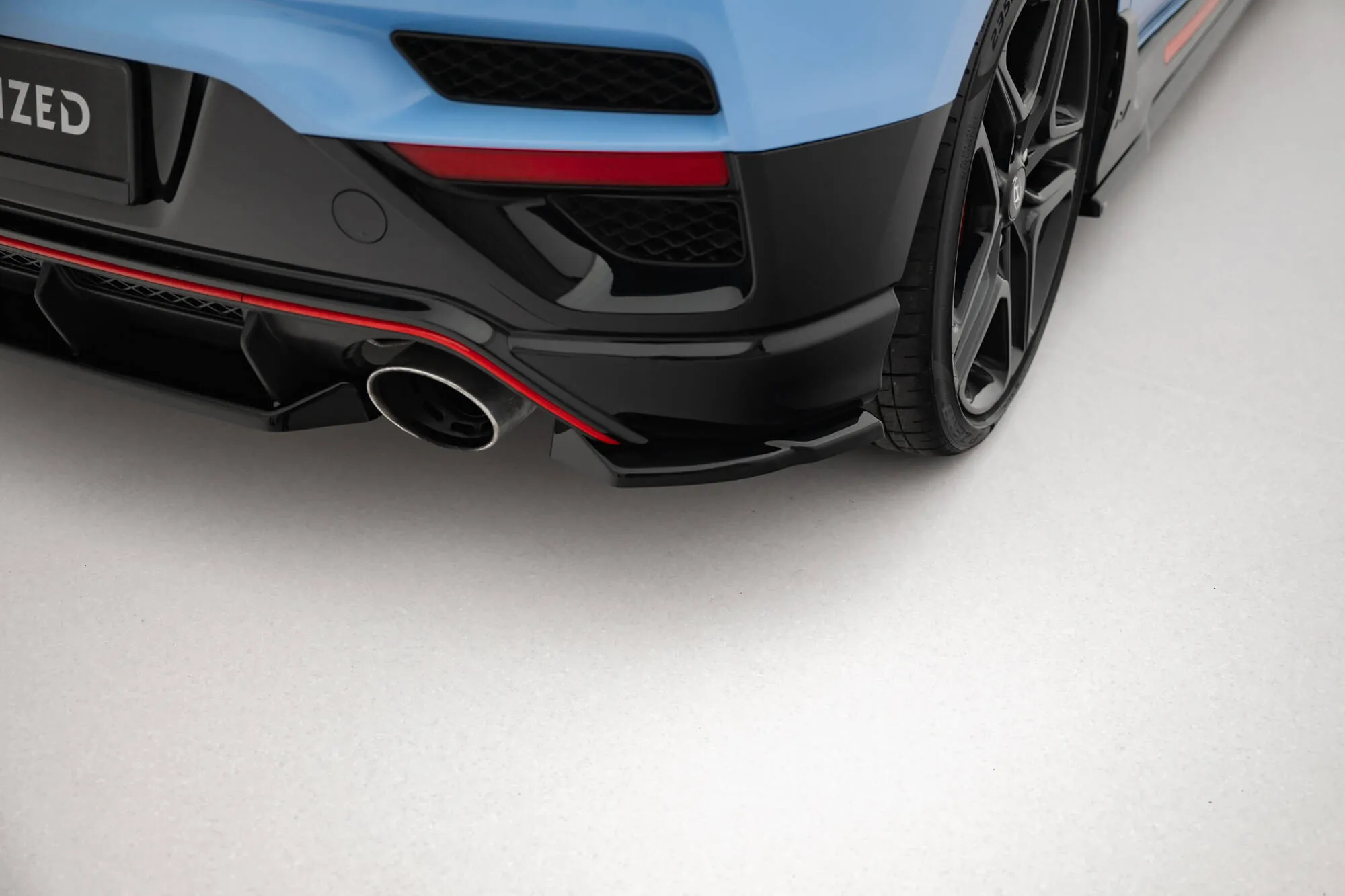 Sidesplitters bak Hyundai Veloster N II 2018 - 2022 | Glossy Black Edition