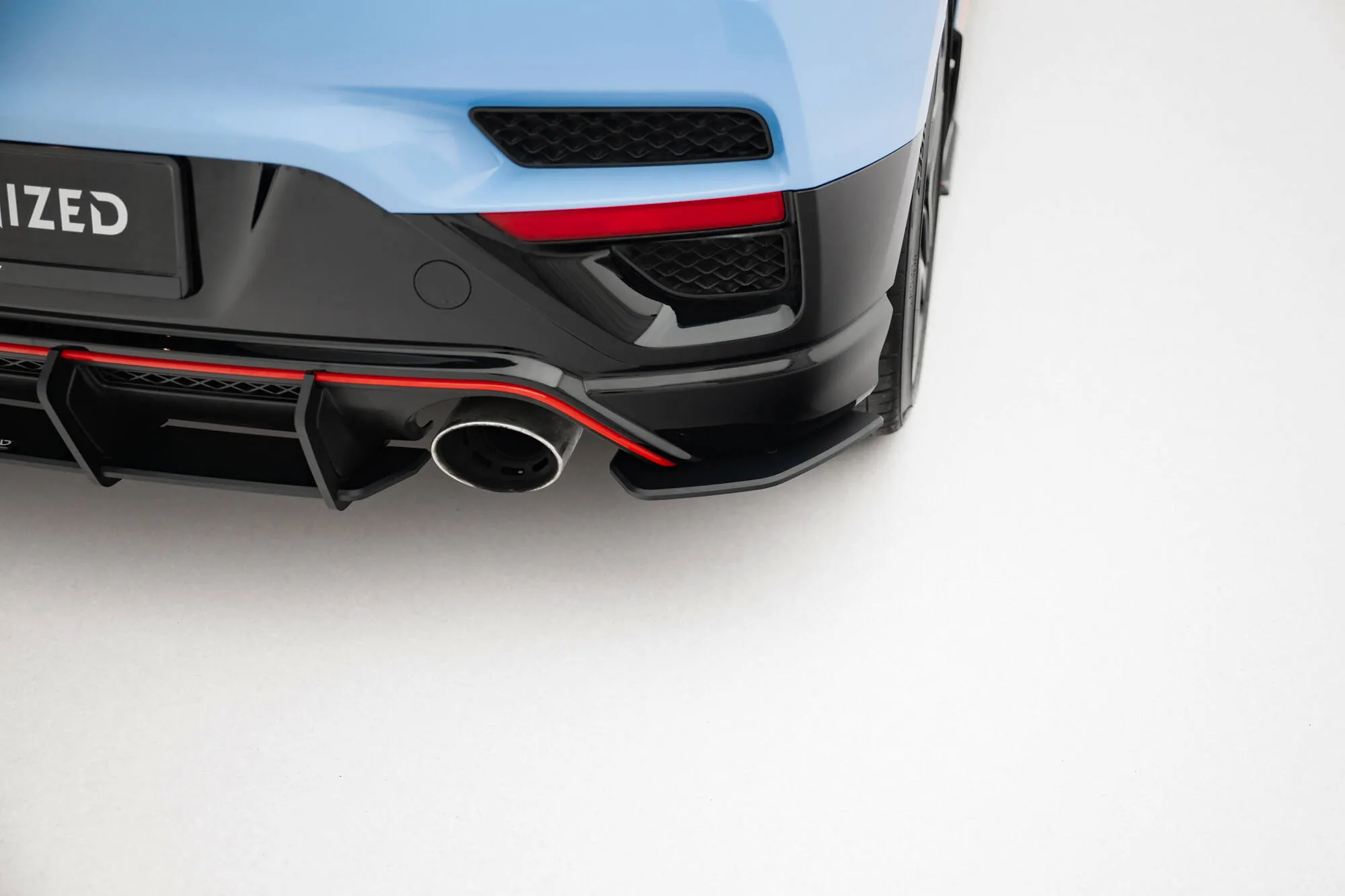 Sidesplitters bak Hyundai Veloster N II 2018 - 2022 | Street Pro Black Edition