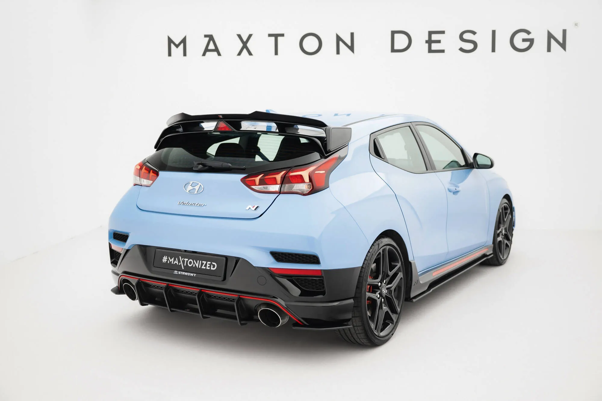 Sidesplitters bak Hyundai Veloster N II 2018 - 2022 | Street Pro Black Edition – bilde 2