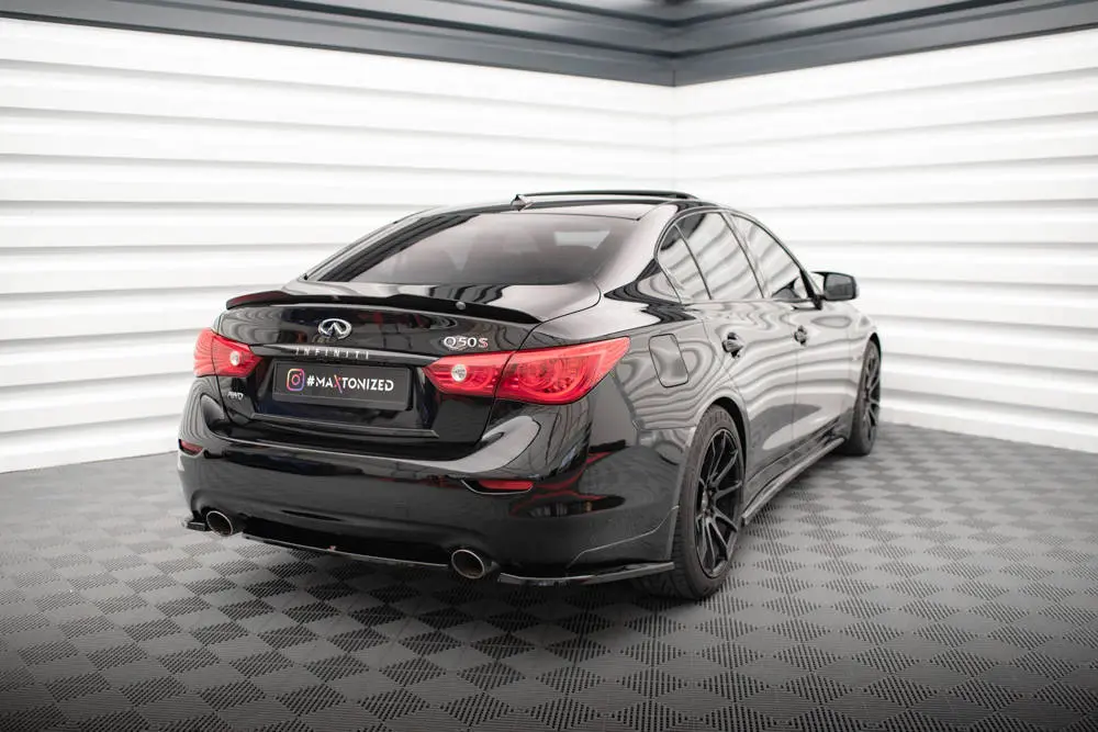 Sidesplitters bak Infiniti Q50 S Mk1 2013 - 2016 | V.1 Glossy Black Edition – bilde 2