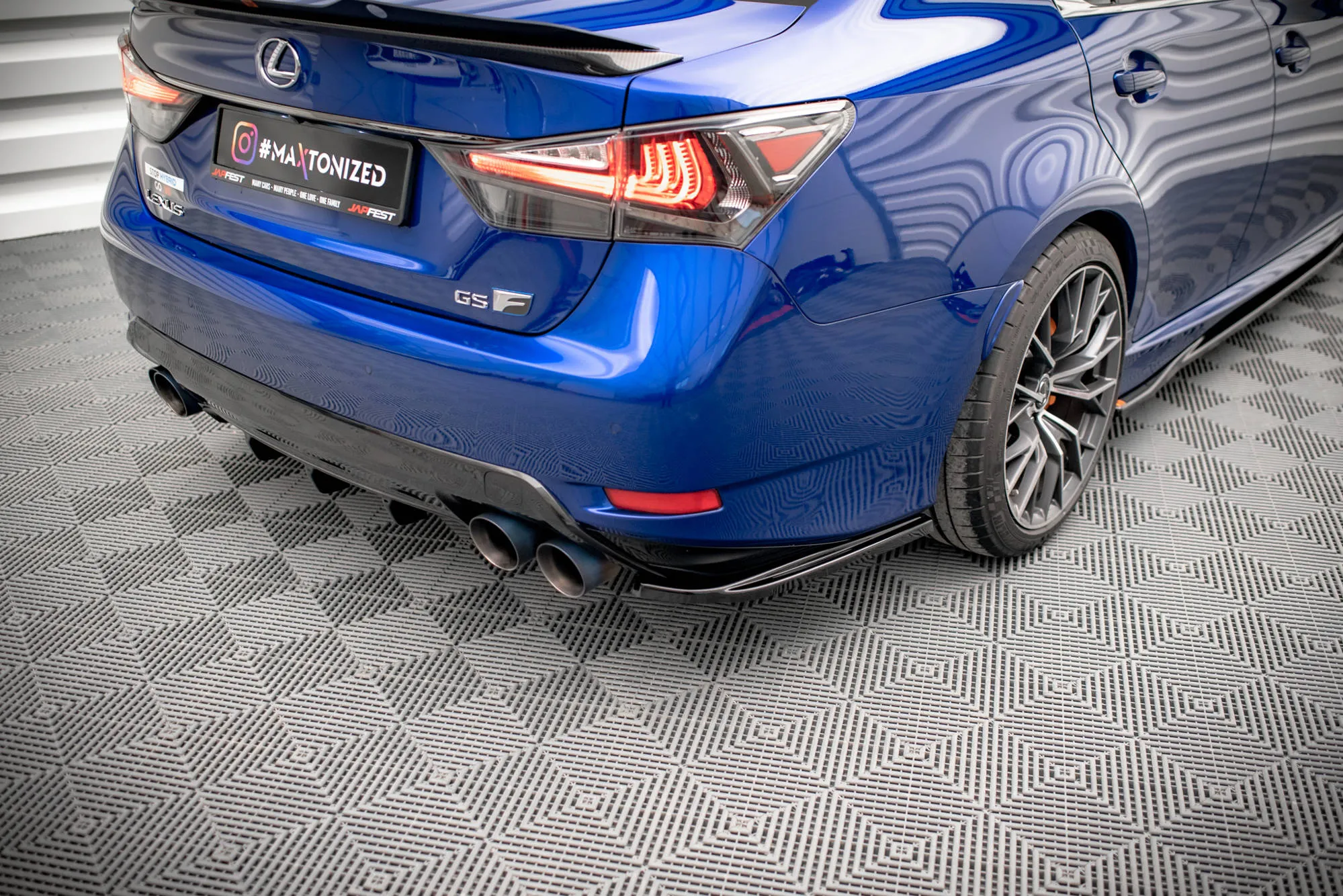 Sidesplitters bak Lexus GS F Mk4 Facelift 2015 - 2020 | Glossy Black Edition