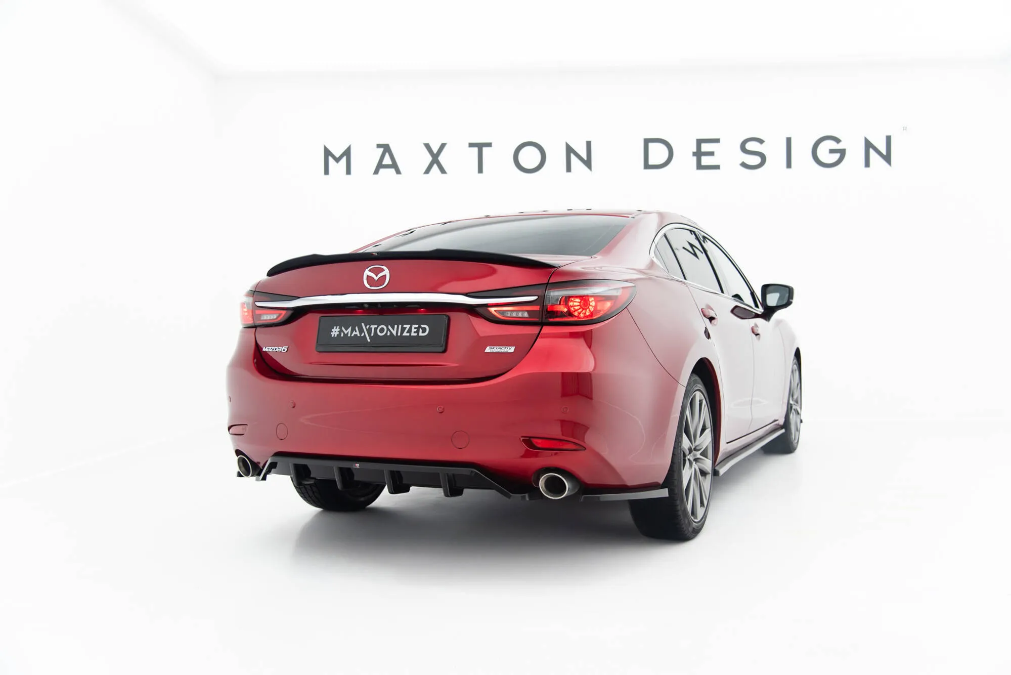 Sidesplitters bak Mazda 6 Sedan Mk3 Facelift 2018 - 2023 | Glossy Black Edition – bilde 2