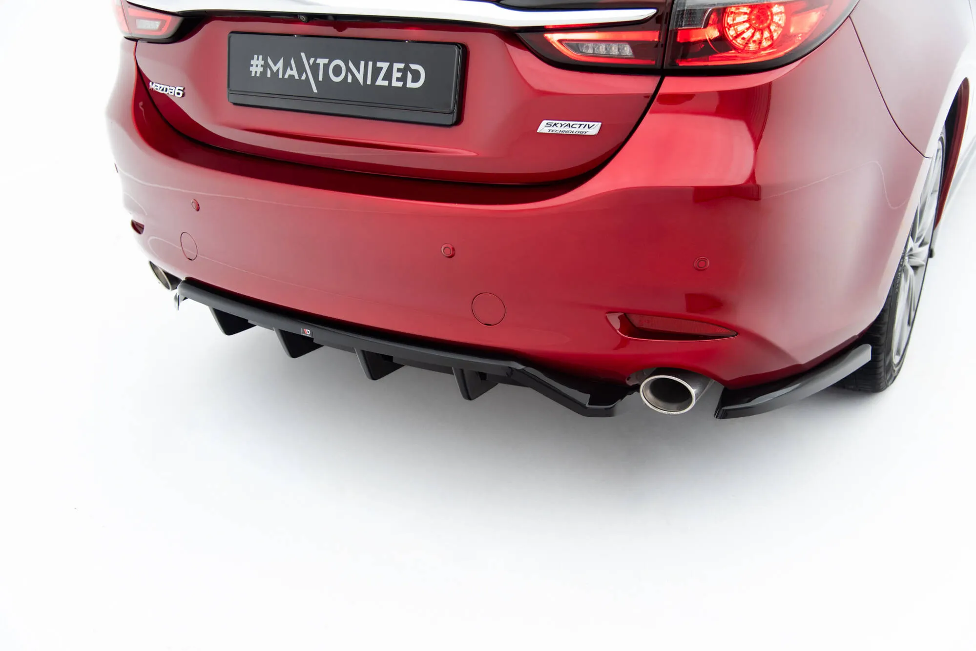 Sidesplitters bak Mazda 6 Sedan Mk3 Facelift 2018 - 2023 | Glossy Black Edition – bilde 3