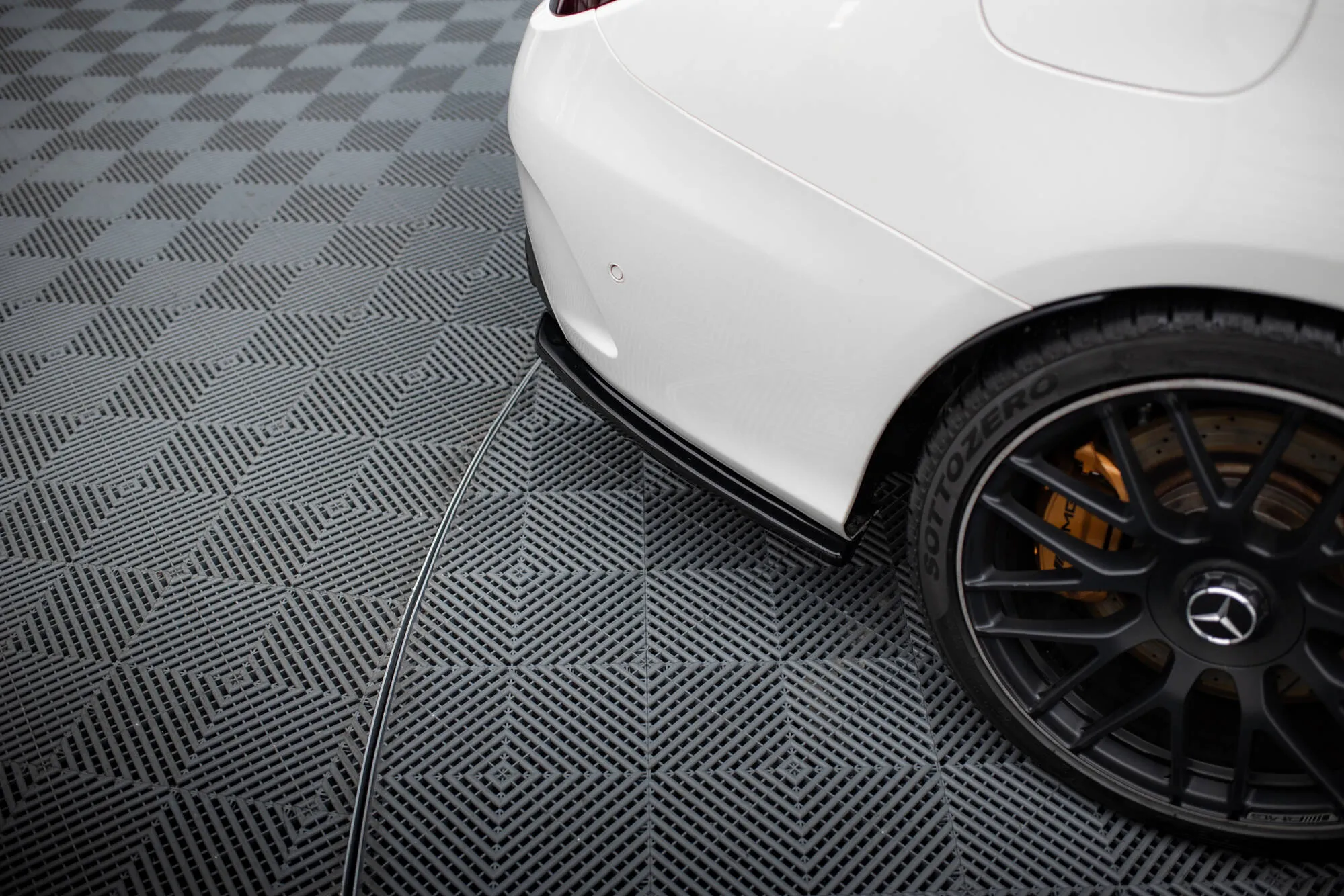 Sidesplitters bak Mercedes-AMG C63 (W205/S205) 2015 - 2018 | Glossy Black Edition – bilde 3